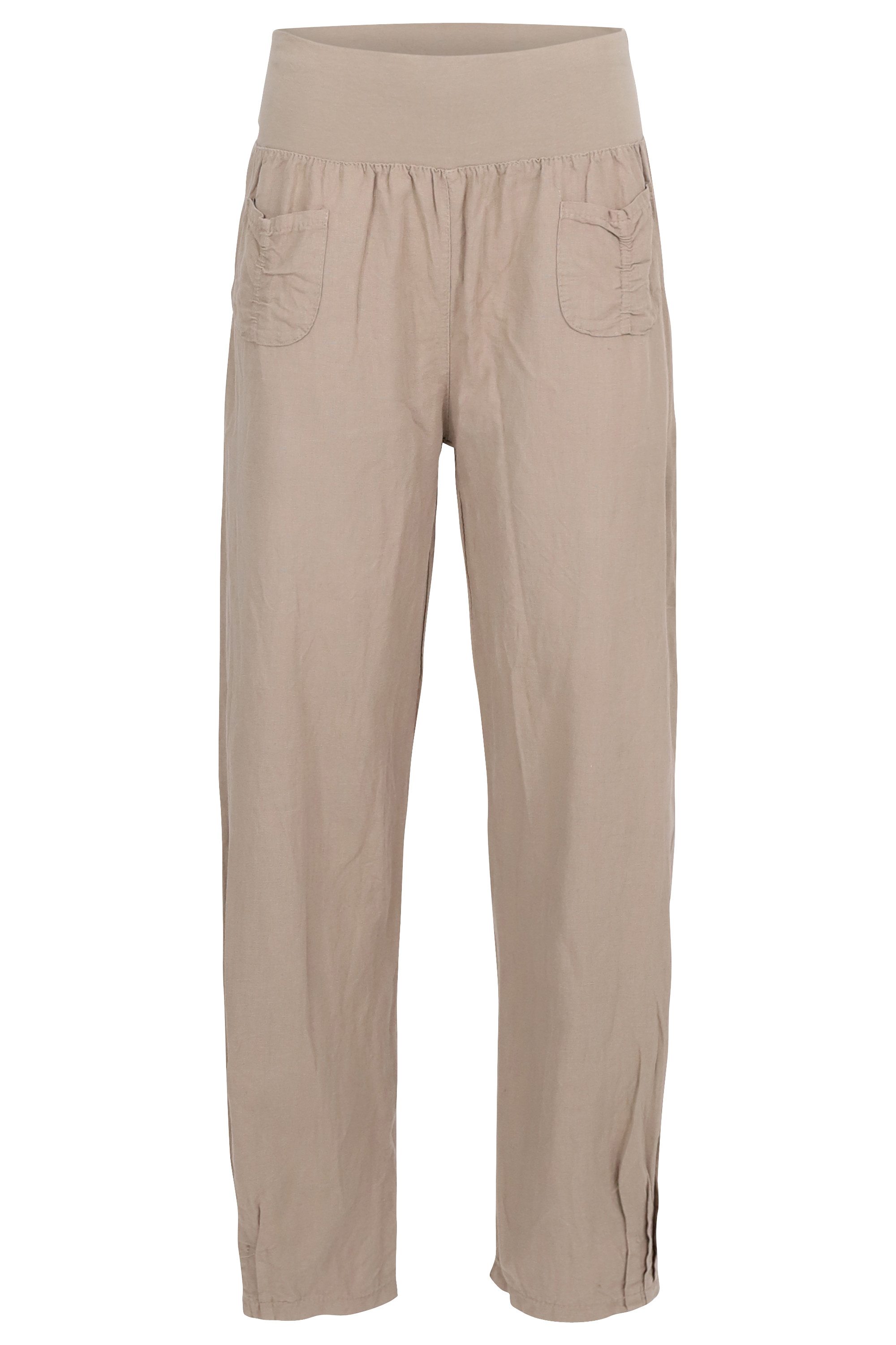 malito more than fashion Leinenhose Leinenhose 2025 lockere weiche Sommerhose