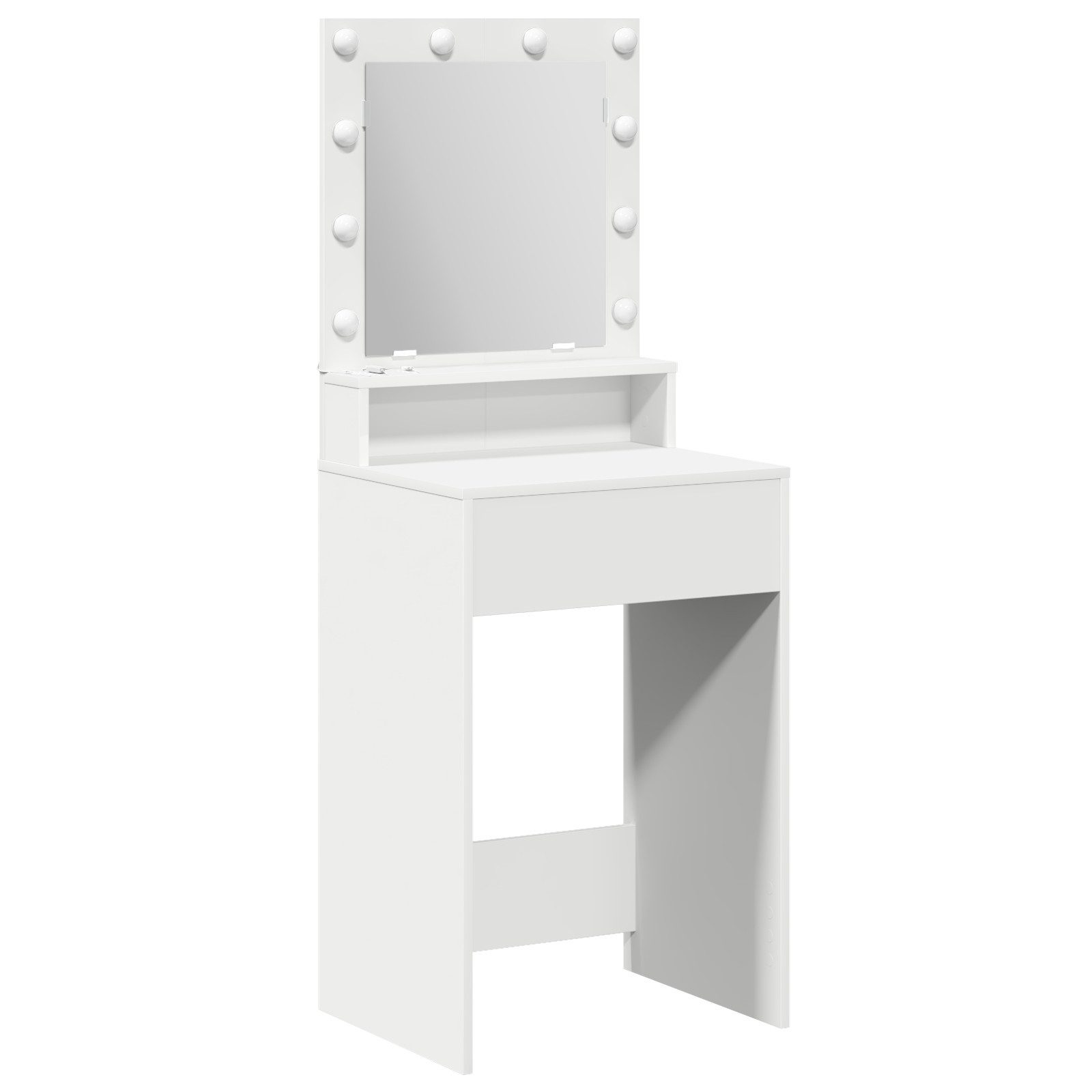 vidaXL Schminktisch Schminktisch mit Regal Weiß 50 x 41 x 135 cm Holzwerkst günstig online kaufen