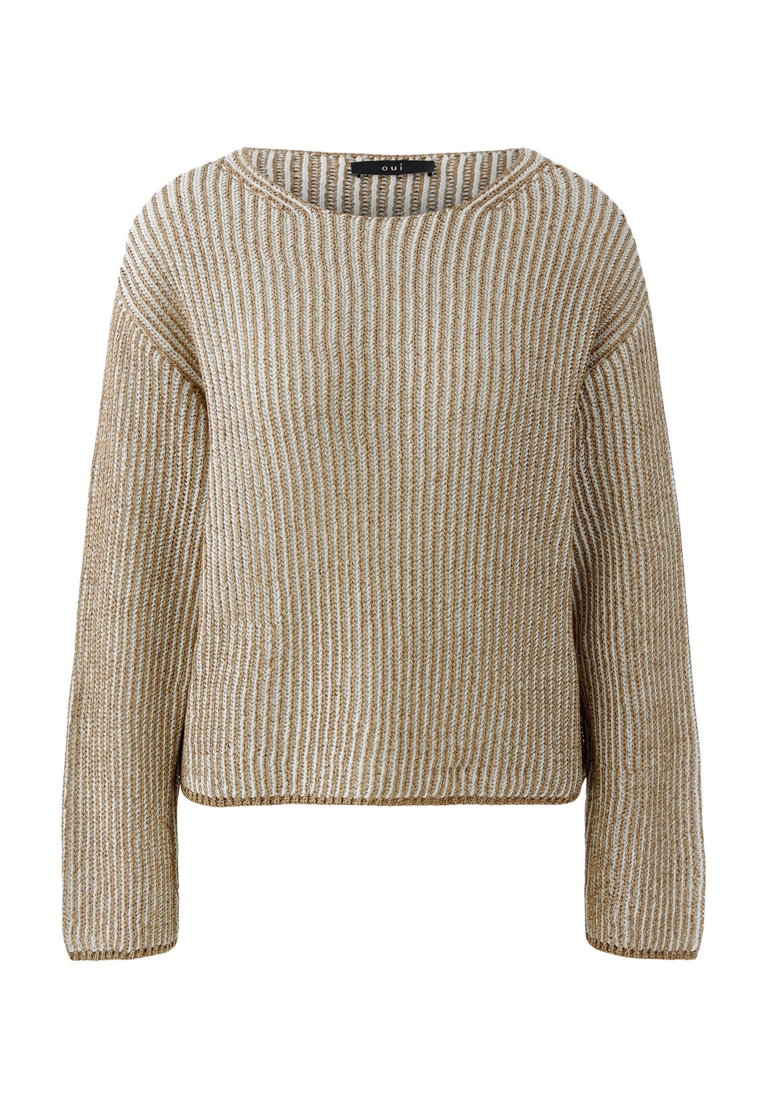 Oui Rundhalspullover Pullover