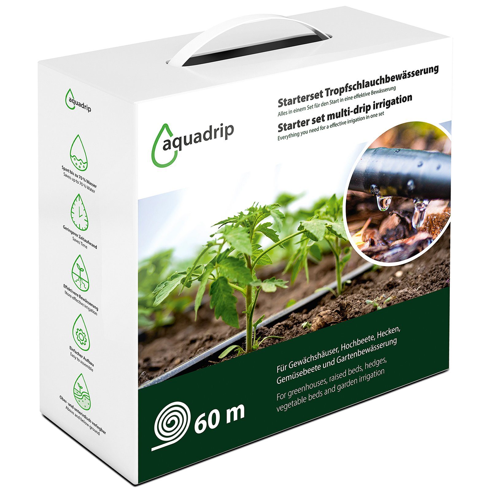 Bewässerungssystem Tropfschlauch-Bewässerung 60 m Starter-Set
