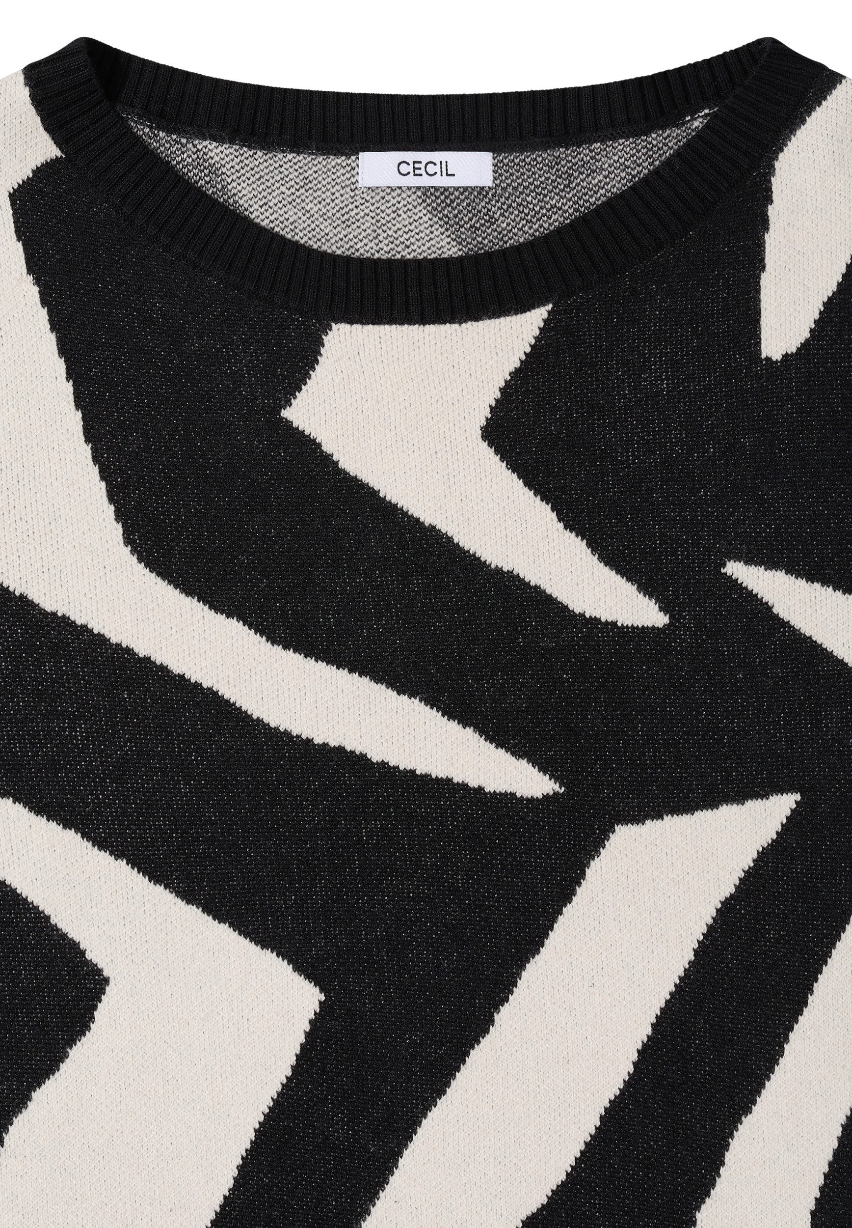 CECIL Sweatshirt Pullover mit Grafikmuster günstig online kaufen