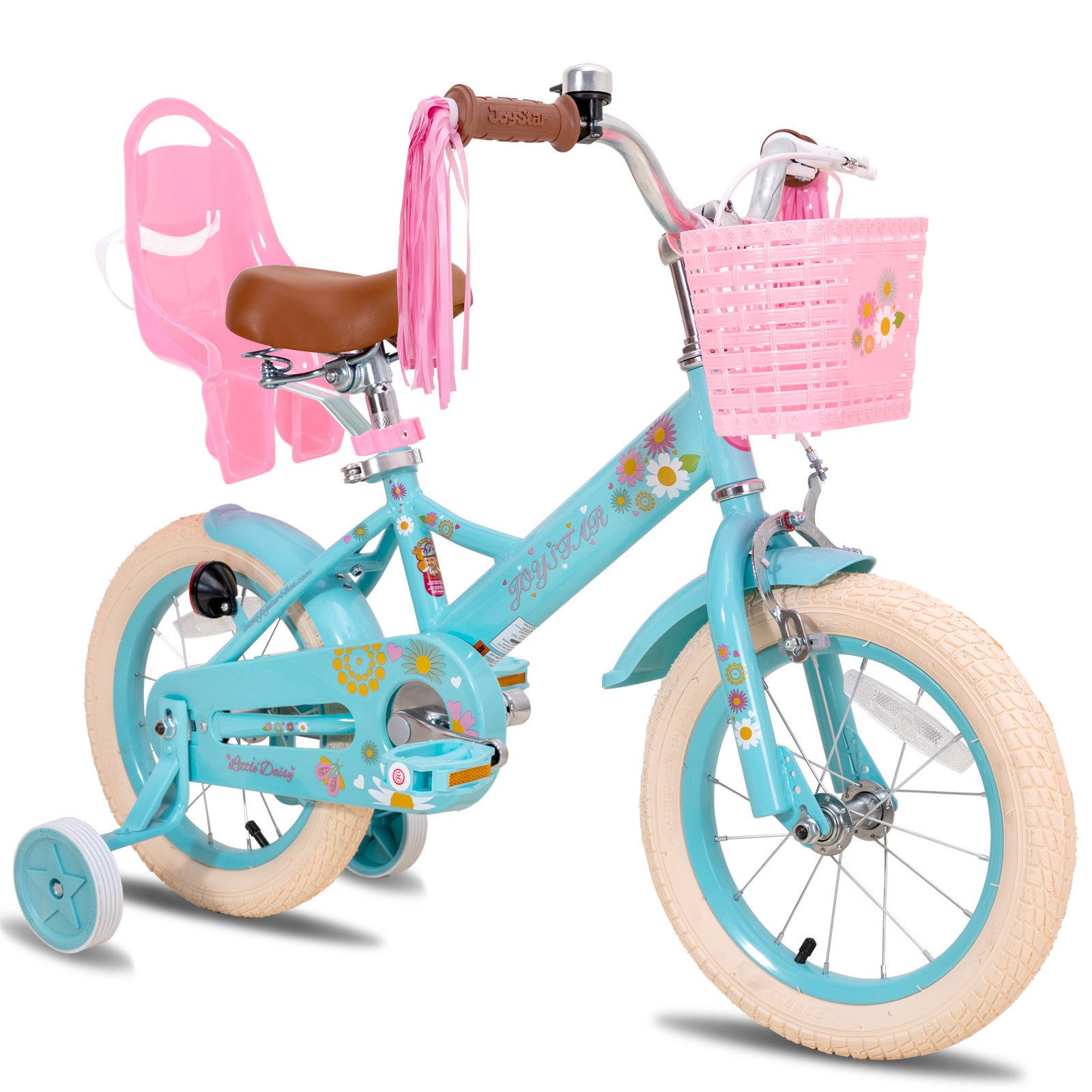 Kinderfahrrad 12, 14, 16 Zoll Mädchenfahrrad, 3 - 8 Jahre,Geschenk für Prinzessin