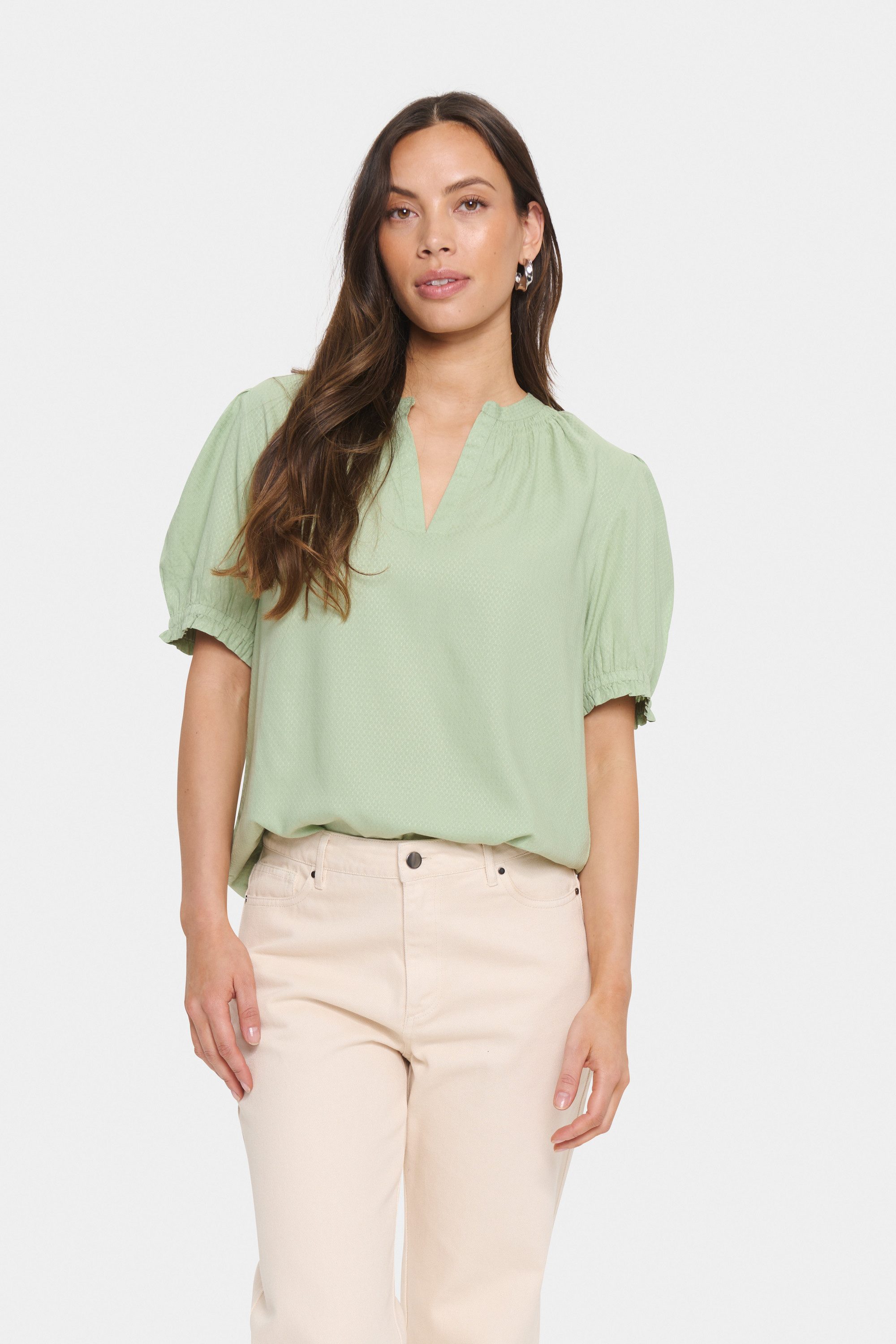 Saint Tropez Kurzarmbluse Bluse kurzarm BrittaSZ