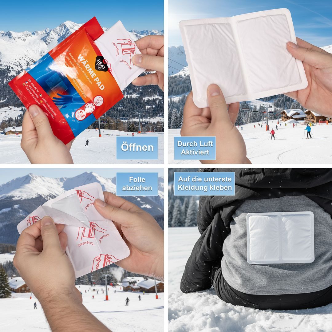 laro Wärmepad XXL Wärmepflaster 10–320 Stk – 8 h Wärme für Rücken & Muskeln, 10-tlg.