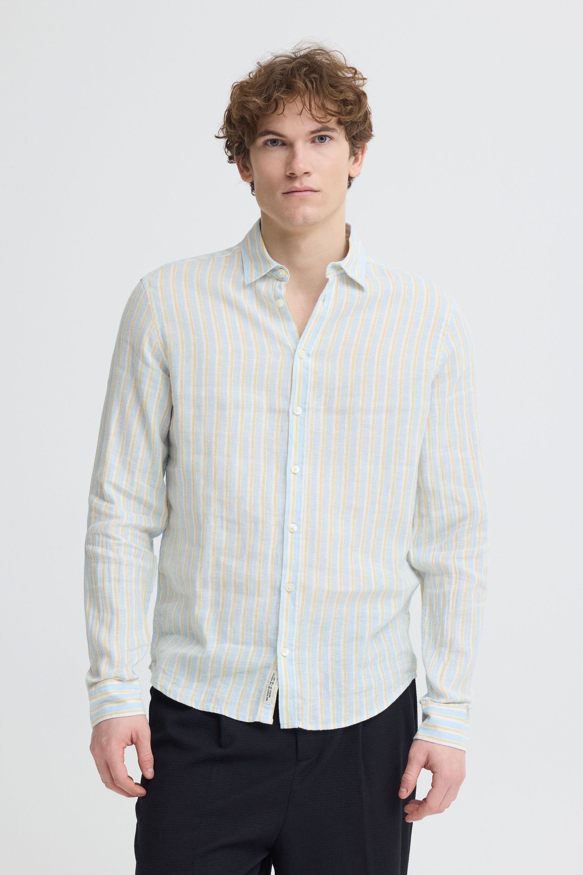 Casual Friday CFRissa Leichtes Leinen-Mix-Hemd mit Streifen