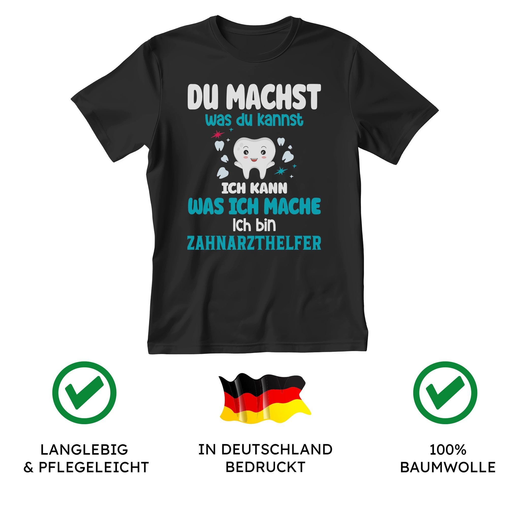 22Feels T-Shirt Zahnarzthelfer Geschenk Männer Spruch Beruf Abschluss IN DEUTSCHLAND BEDRUCKT