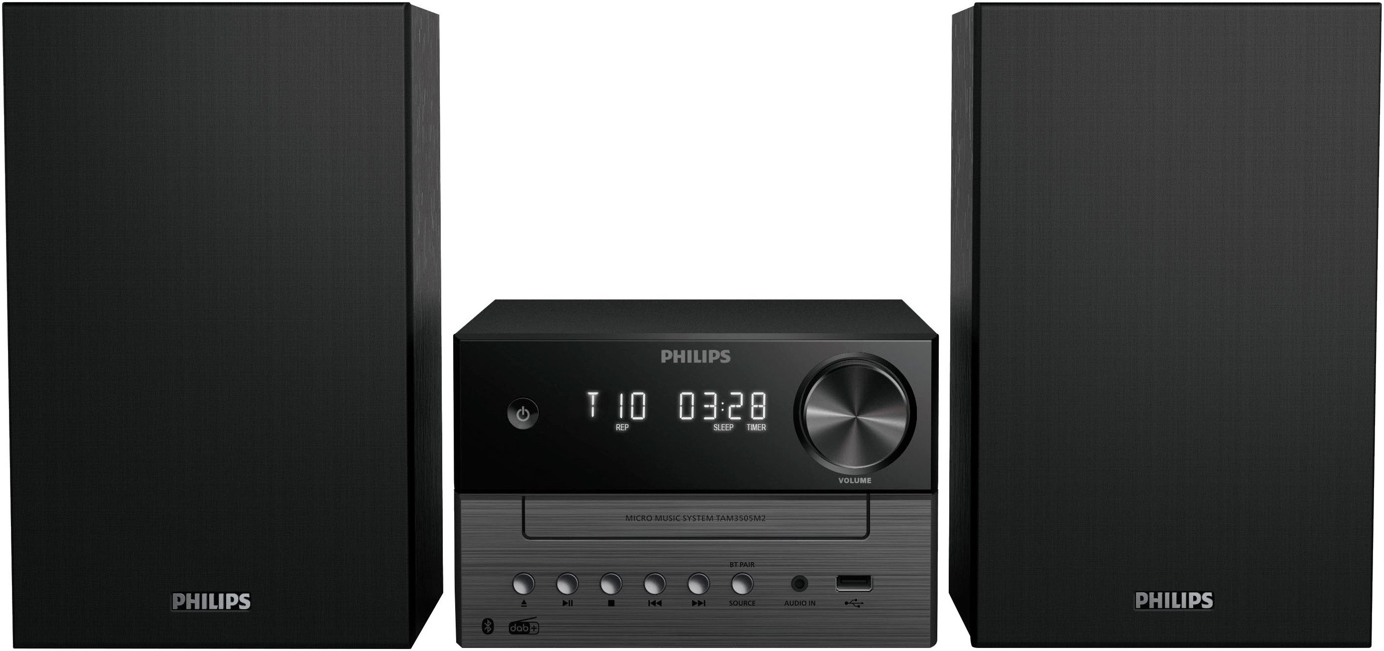 Philips TAM 3505M2/12 Stereoanlage (Automatische Senderverfolgung, Digitalradio (DAB), FM-Tuner mit RDS, 20 W)