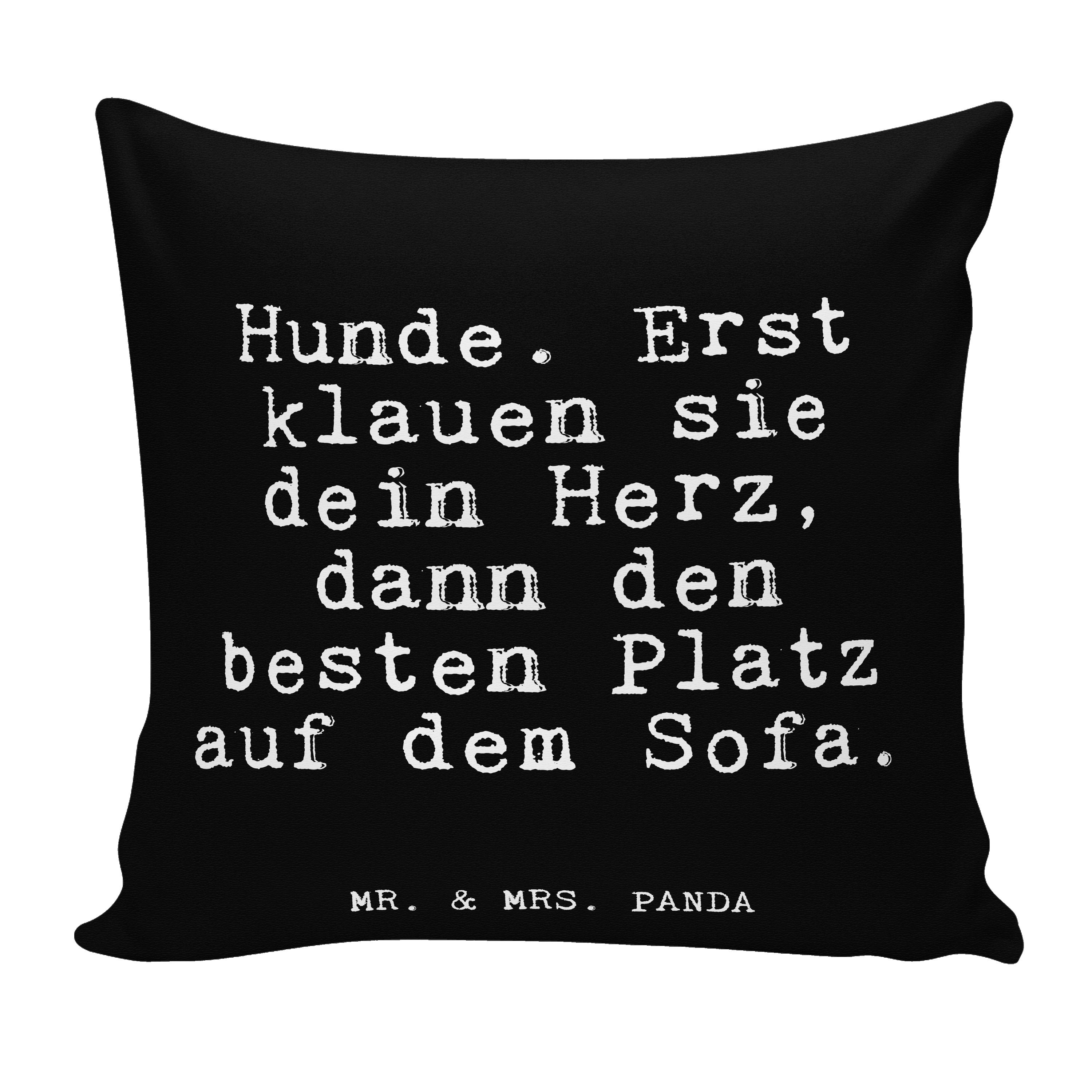 Mr. Dekokissen Zitate Mrs. Geld, Panda lustig, Geschenk, Erst klauen Schwarz - & sie... Hunde. -