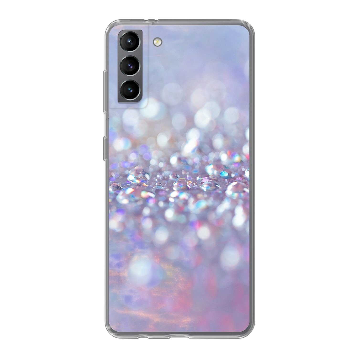 MuchoWow Handyhülle für Samsung Galaxy S21 Plus Wasser - Gestaltung - Abstrakt - Licht, Phone Case, Silikon, Schutzhülle Dünn