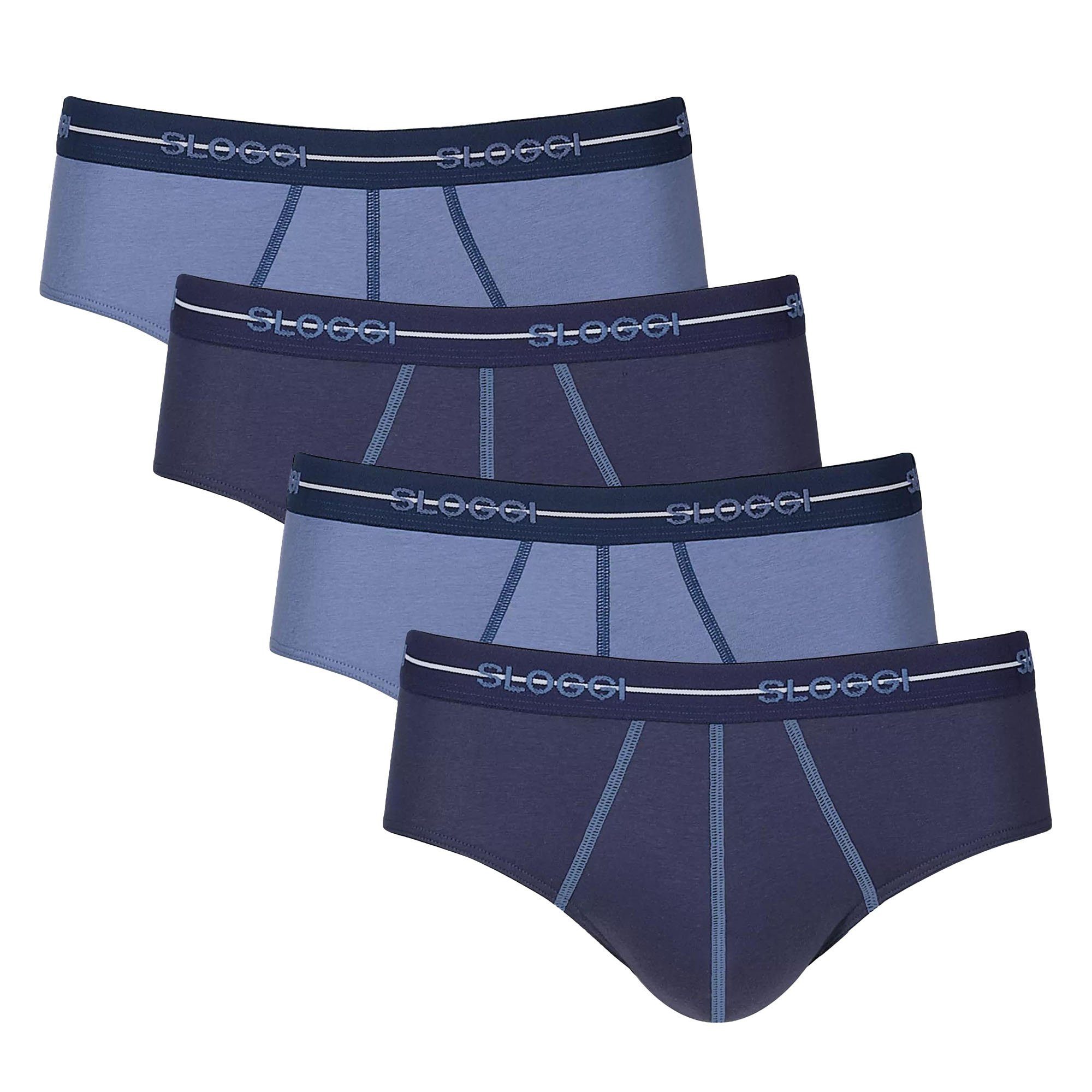 Slip Herren Slip 4er Pack Baumwollmischung