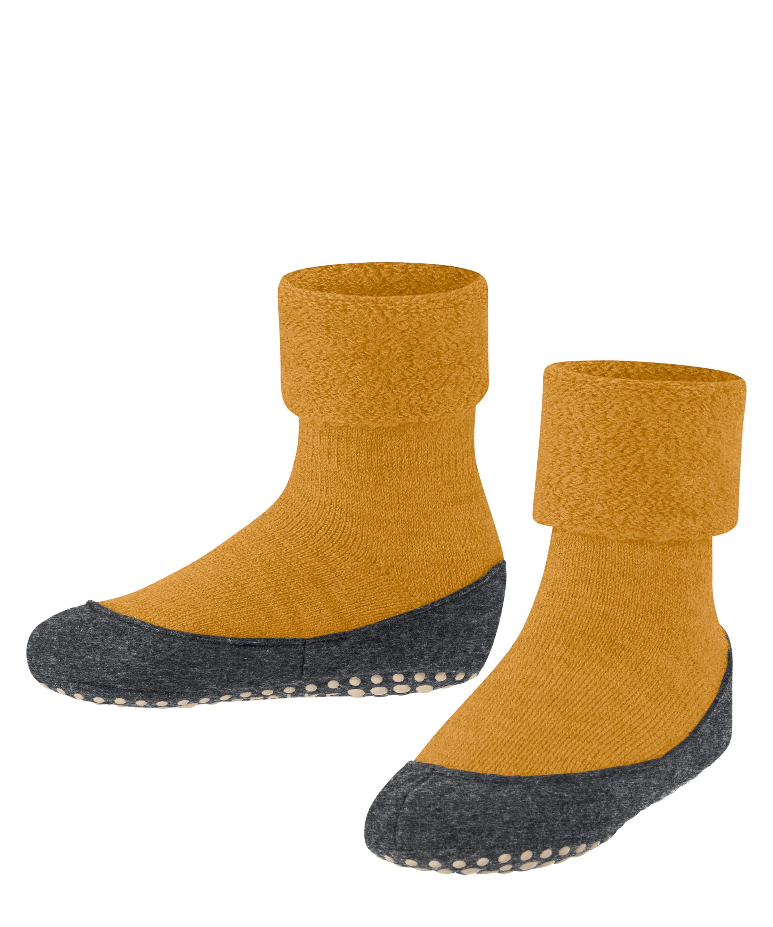 FALKE Socken Cosyshoe Teens Hausschuhe (1-Paar) mit Merinowolle & rutschhemmender Sohle
