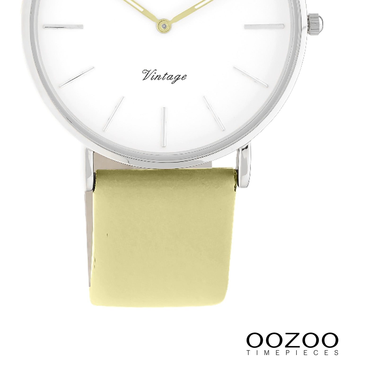 OOZOO Quarzuhr Oozoo Damen Armbanduhr Vintage Series, (Analoguhr), Damenuhr rund, mittel (ca. 36mm) Lederarmband, Fashion-Style