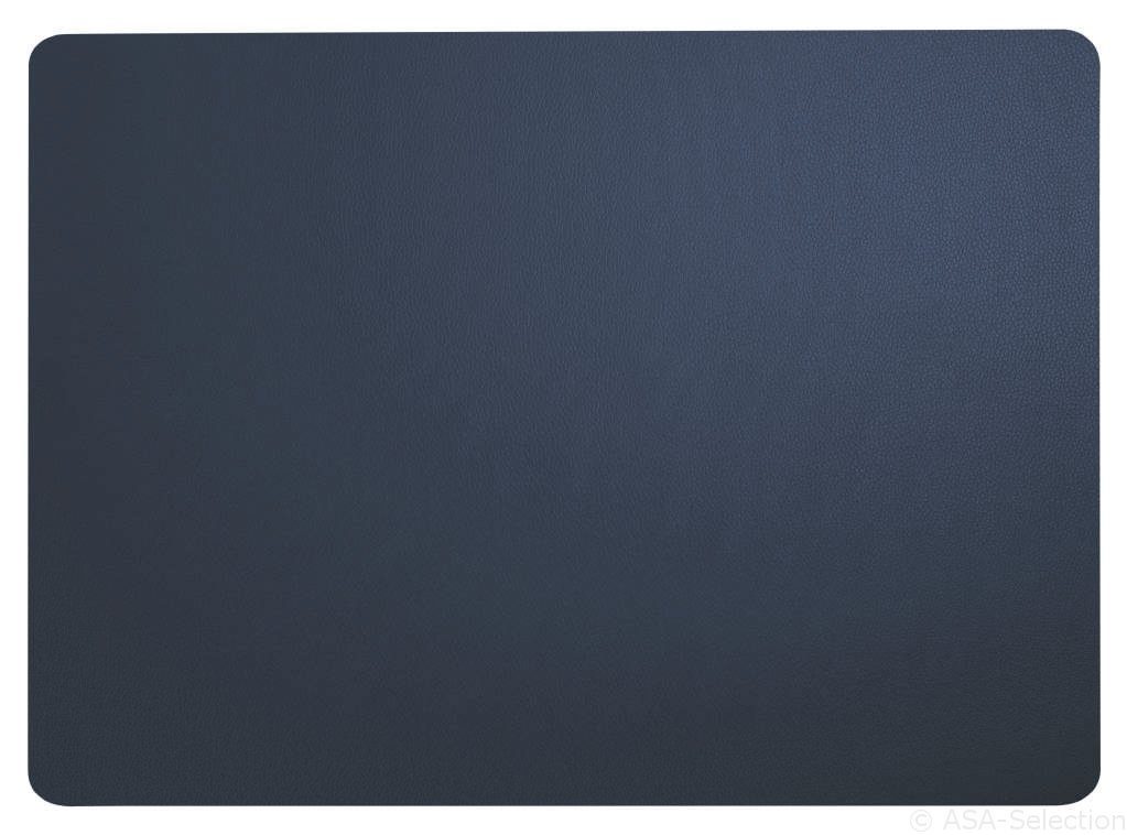 ASA SELECTION Platzset Tischset Lederoptik navy 46 x 33 cm, Tischwäsche günstig online kaufen
