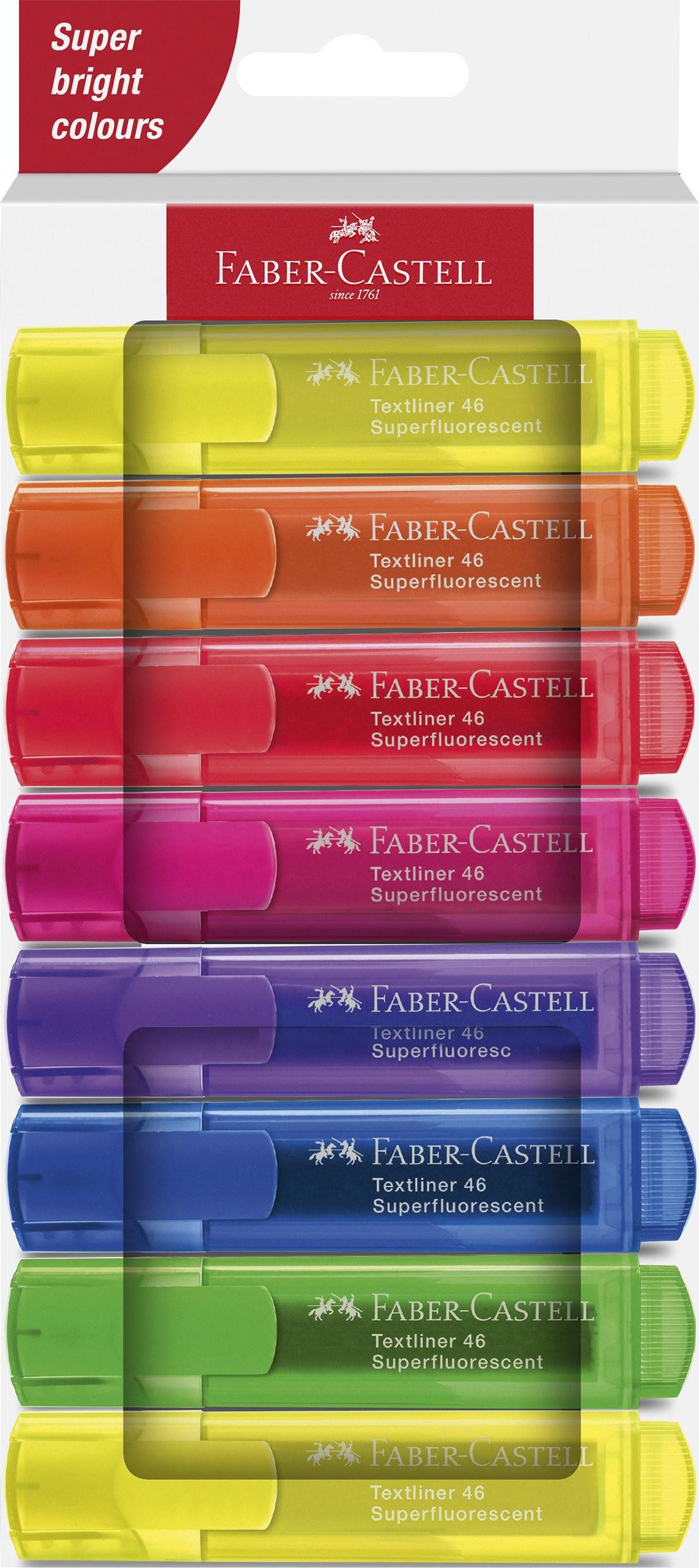 Faber-Castell Marker Faber Castell Textmarker TL 46 1-5 mm Superfluor 8er SondDr