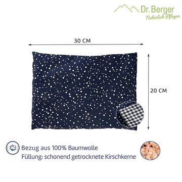 Dr. Berger Kirschkernkissen Dr. Berger 1-Kammer-Kirschkernkissen Tupfendruck Blau 30 x 20 cm