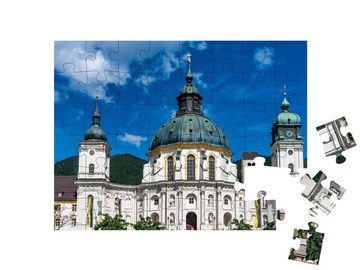 puzzleYOU Puzzle Kloster Ettal bei Oberammergau in Bayern, 48 Puzzleteile, puzzleYOU-Kollektionen