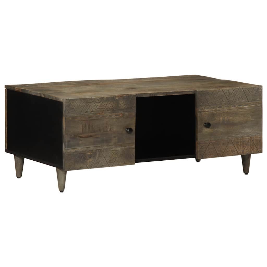 vidaXL Couchtisch Couchtisch Hellgrau 100x54x40 cm Massivholz (1-St)