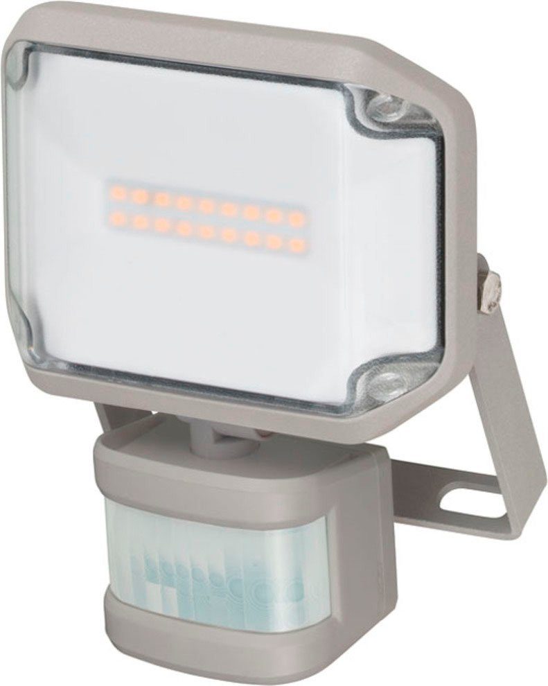 Warmweiß, mit Bewegungsmelder, Bewegungsmelder LED mit fest LED integriert, Brennenstuhl AL Außen-Wandleuchte PIR, 1050