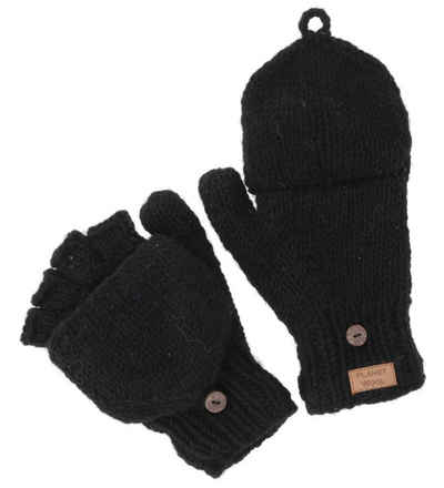 Guru-Shop Strickhandschuhe »Handschuhe, handgestrickte Klapphandschuhe,..«