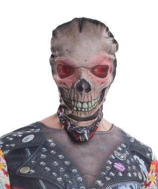 Karneval-Klamotten Kostüm Skelett Biker Herren fotorealistisches 3 D Shirt, Männer Kostüm Halloween Karneval