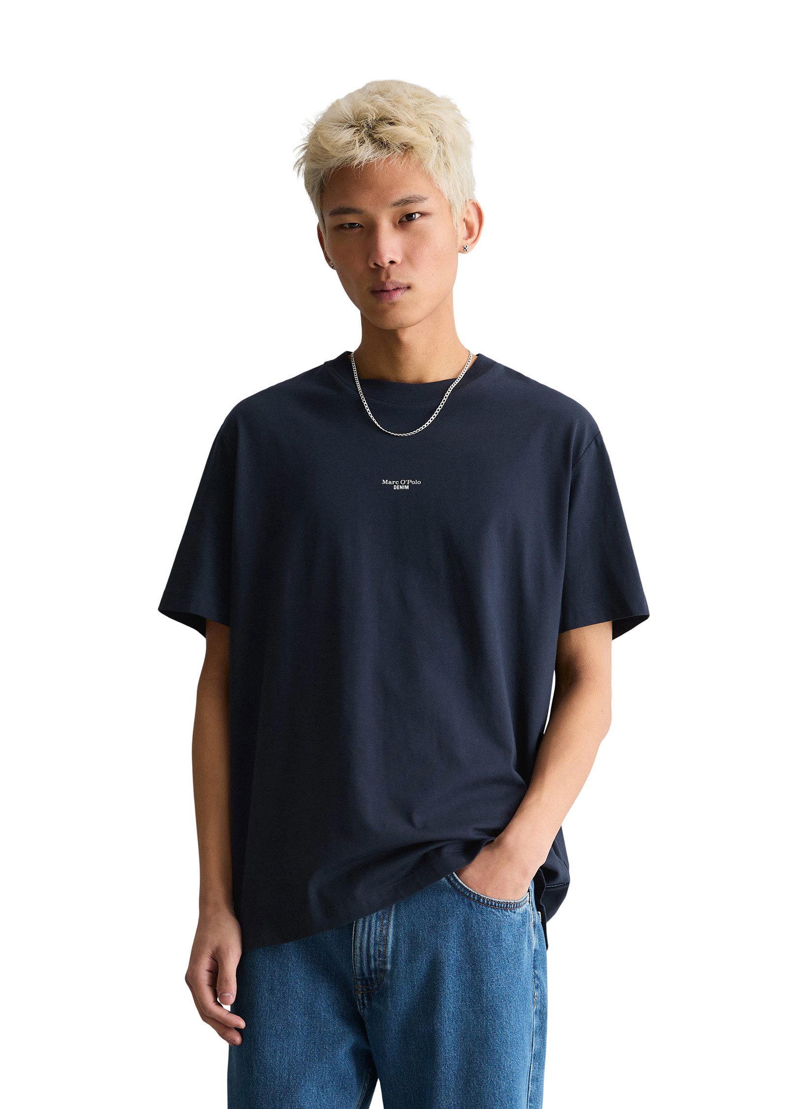 Marc O'Polo DENIM T-Shirt aus softer Bio-Baumwolle