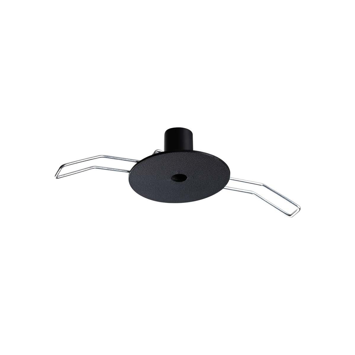 Ideal Lux Lampen-Verteiler Lampen einbau Baldachin rund 1-fach, Ø: 4,5 cm, H: 3,4 cm, Schwarz