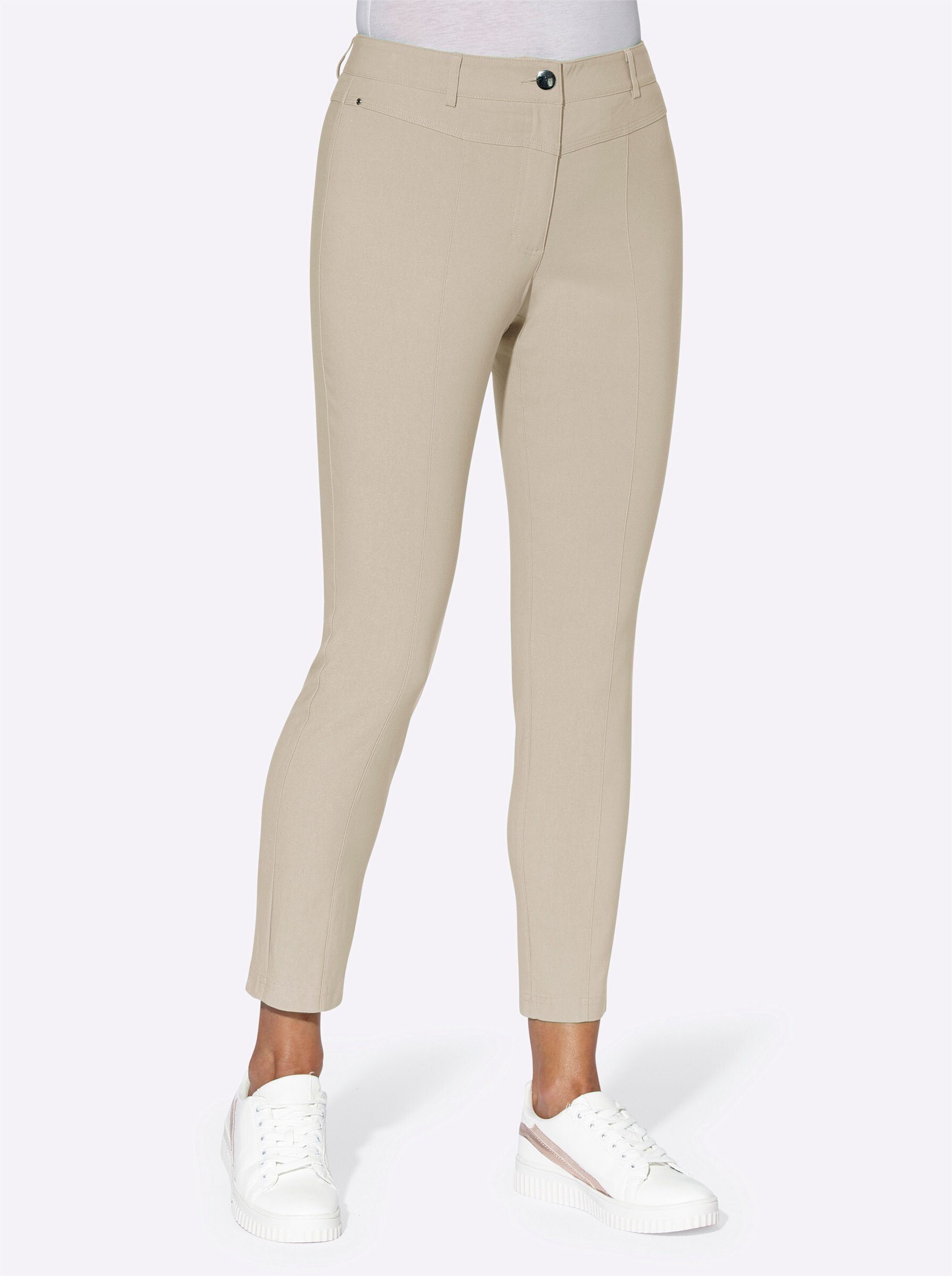 WITT WEIDEN Jerseyhose Innenbeinlänge ca. 66 cm sand