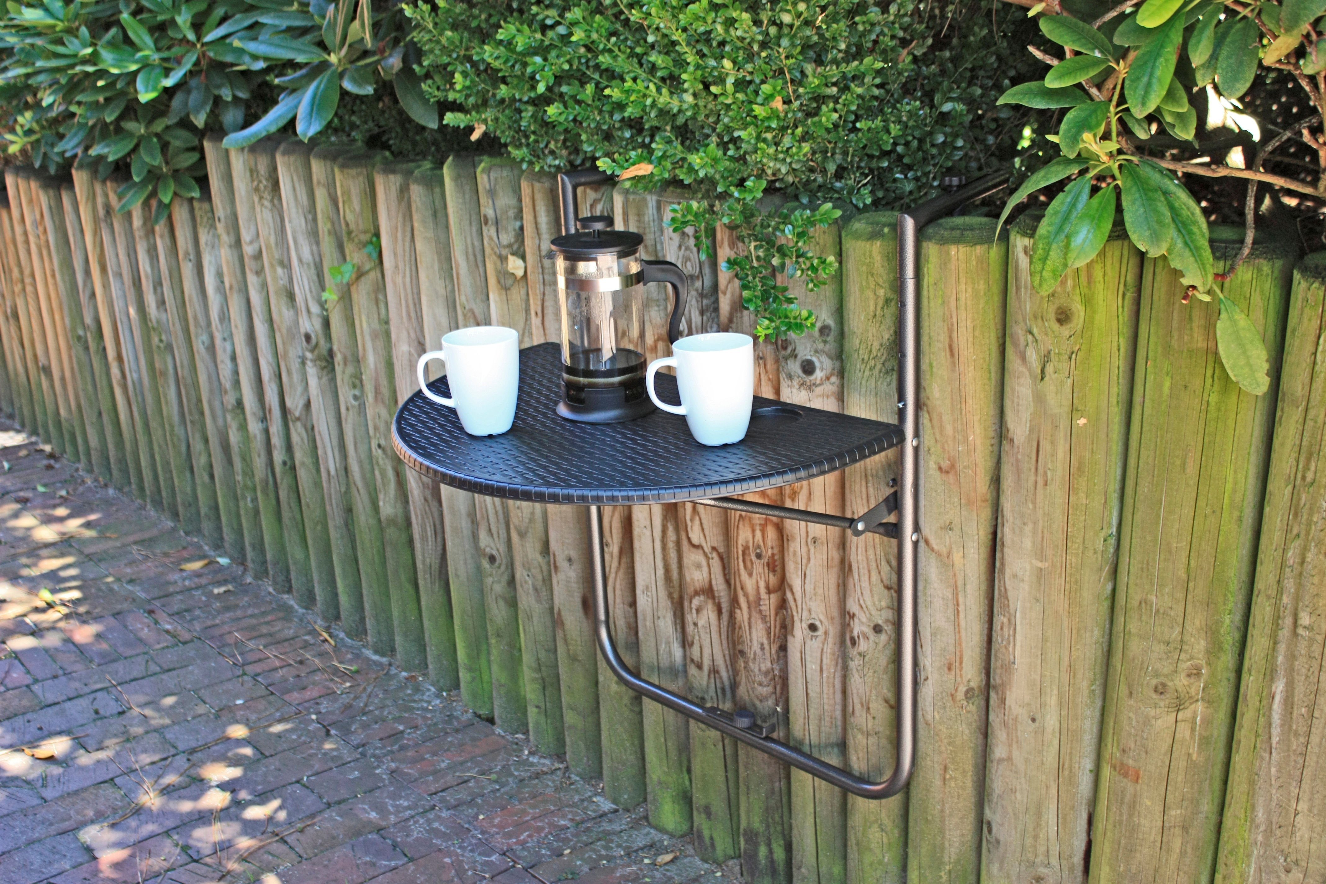 Spetebo Balkonhängetisch Balkon Hängetisch VENTANA in günstig online kaufen