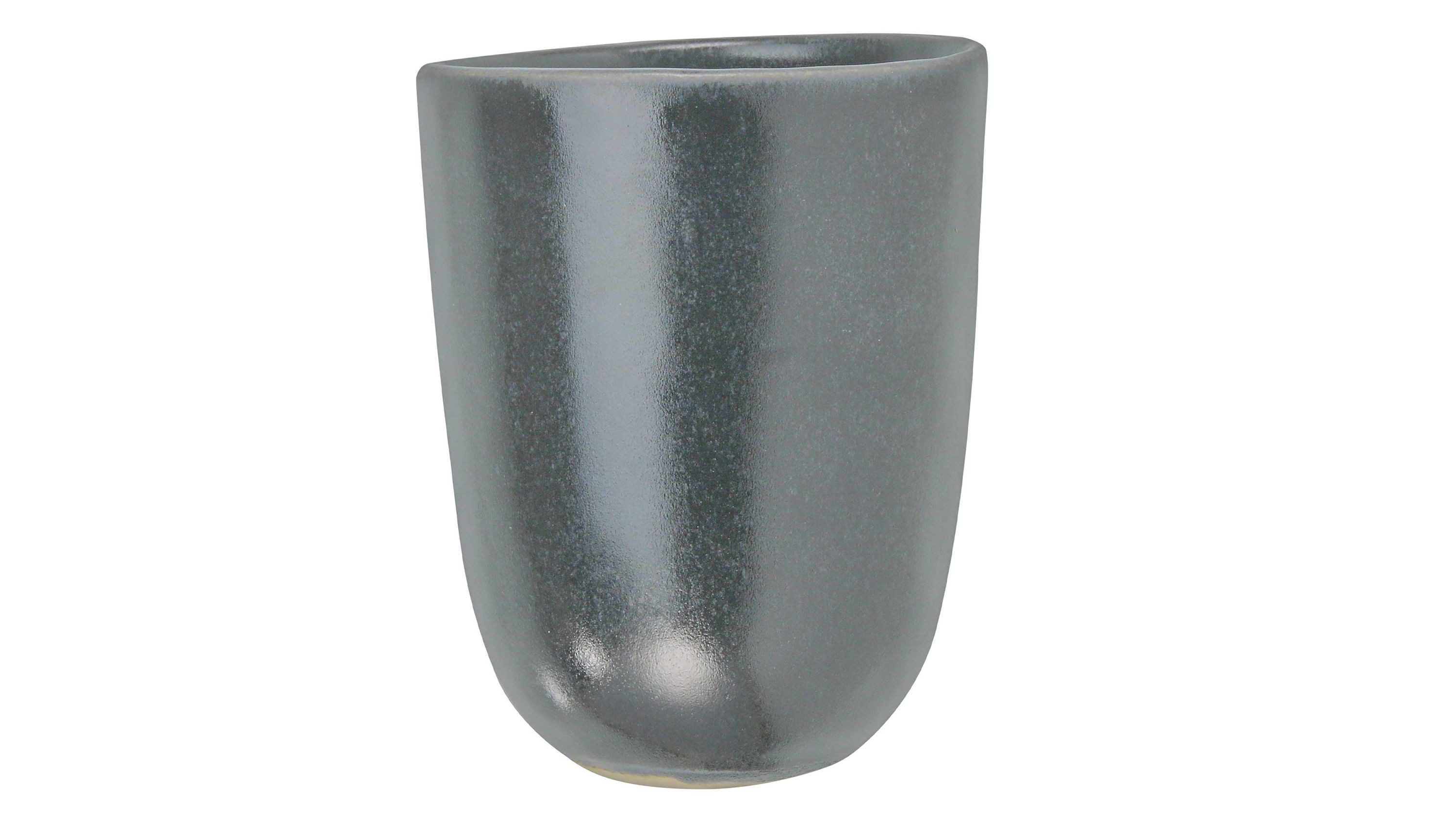 CreaTable Cappuccinotasse Creatable Porzellanhaus Becher Pietra schwarzes Steinzeug 300 ml