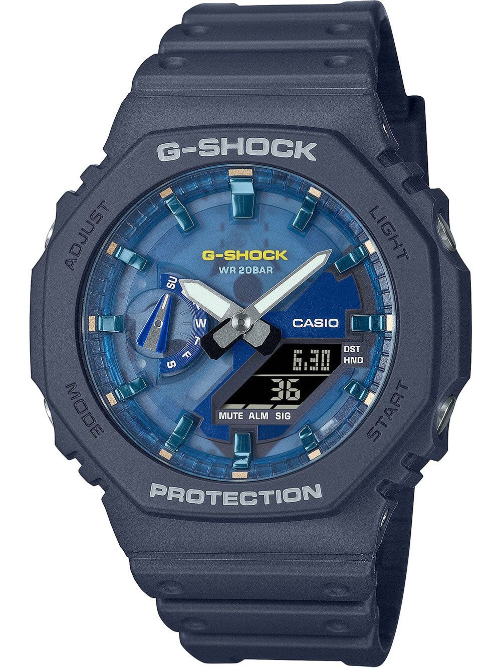 Quarzuhr Casio GA-2100AS-2AER Herrenuhr G-Shock Classic 45mm 20ATM Casio GA-2100AS-2AER Herrenuhr G-Shock Classic 45mm 20ATM