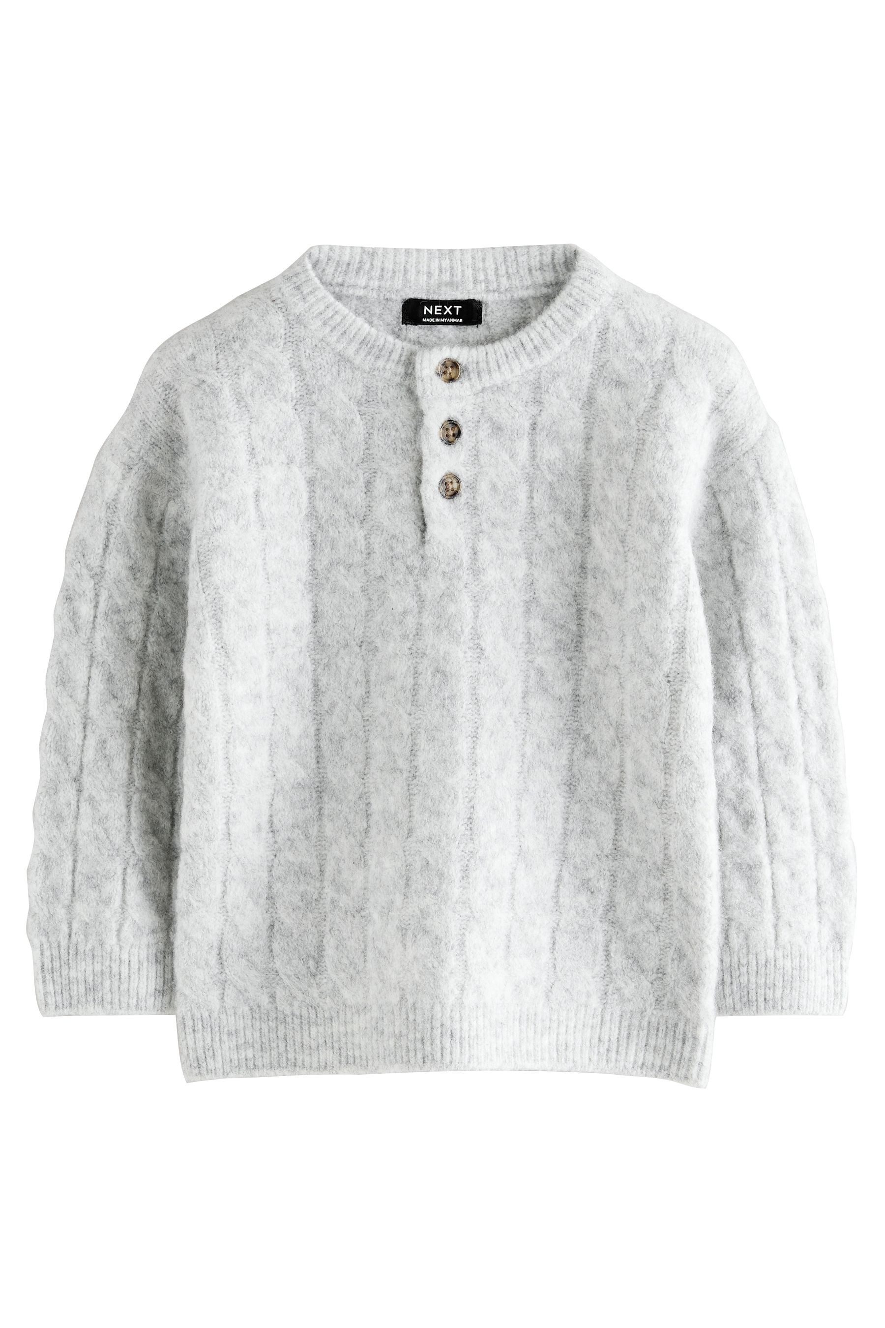 Next Strickpullover Strickpullover mit Henley-Kragen (1-tlg) günstig online kaufen