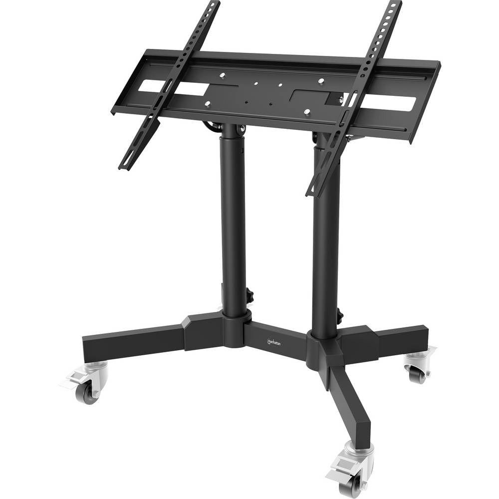 MANHATTAN TV-Ständer TV-Rollwagen 58,4 cm (23) - 177,8 cm (70) Neigbar, Höhenverstellbar, (Geeignet für Curved-TV's)