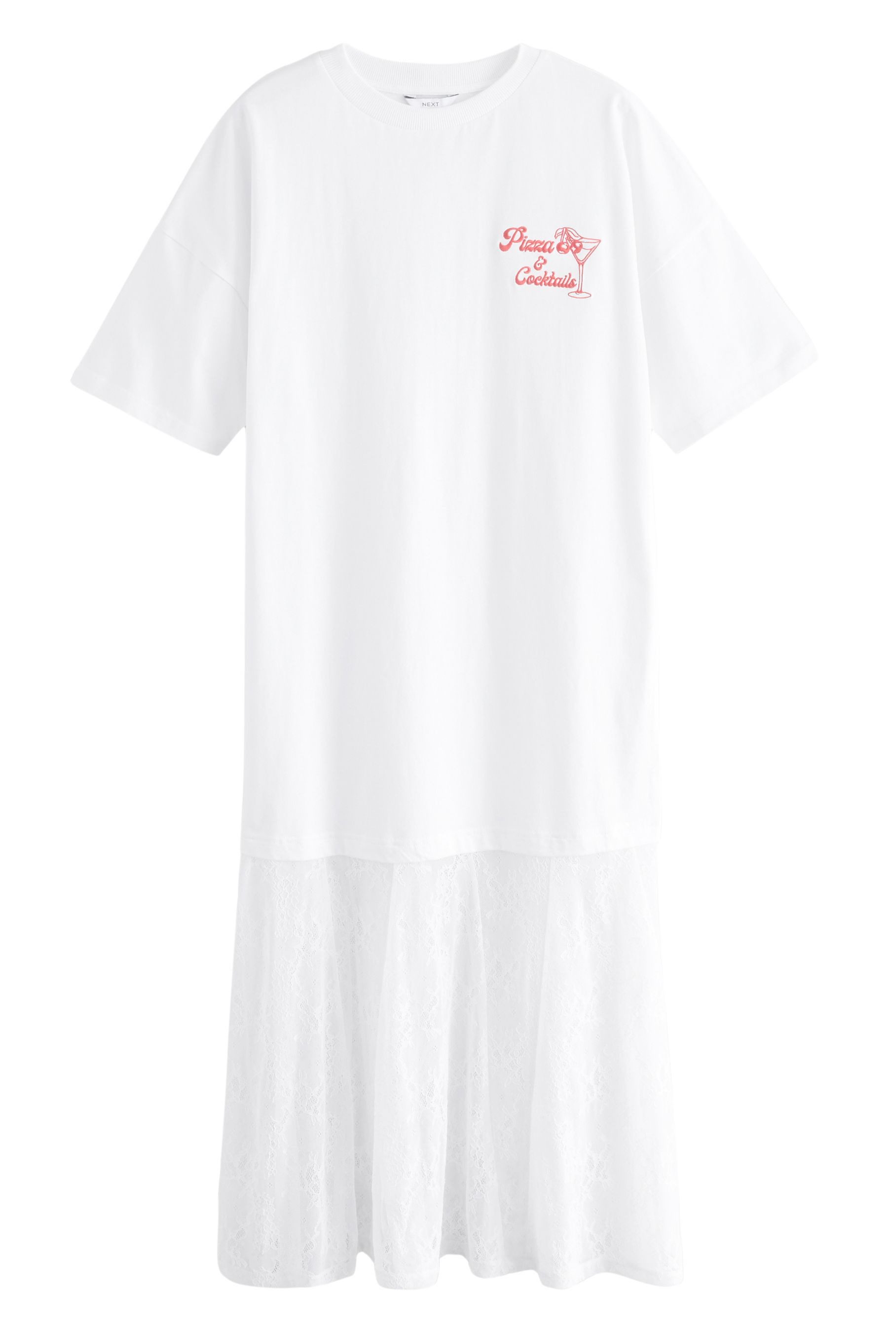Next Spitzenkleid T-Shirt-Kleid mit Grafik und günstig online kaufen