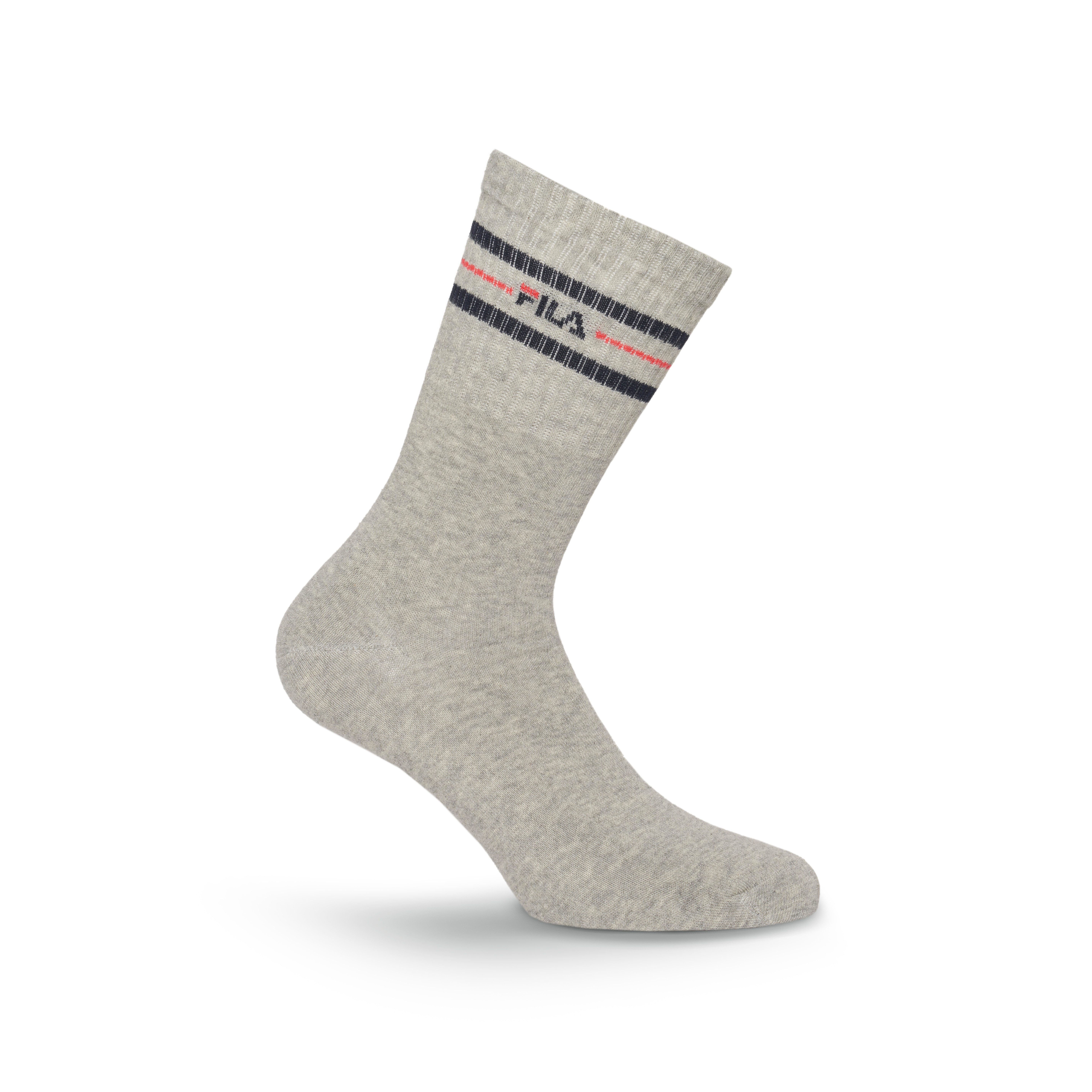 Fila Socken UNISEX LIFESTYLE PLAIN SOCKS (3-Paar, 3 Paar) mit Logo-Schriftzug – Bild 4 von 5