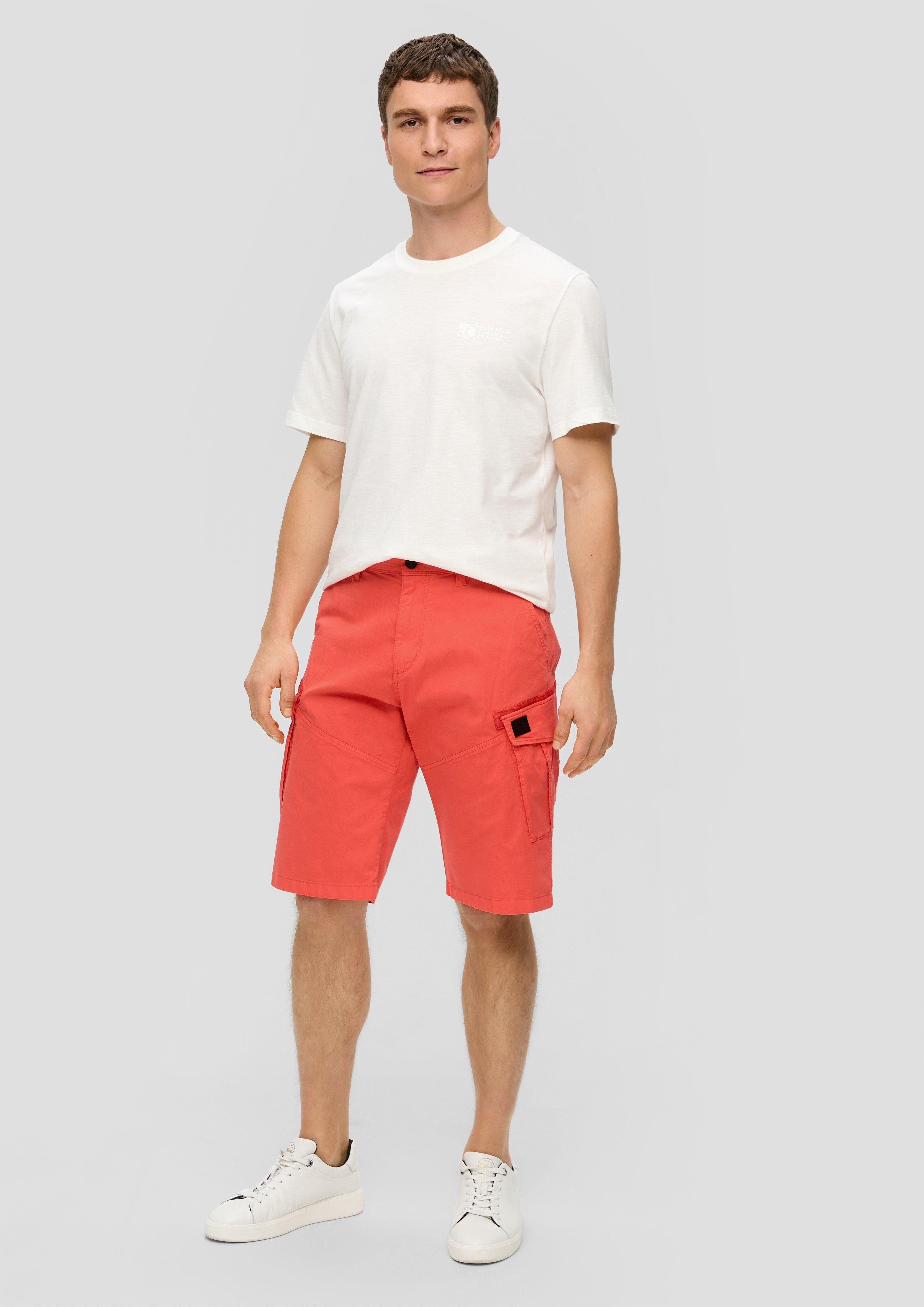 s.Oliver Bermudas Relaxed: Cargo-Bermuda mit Garment Dye