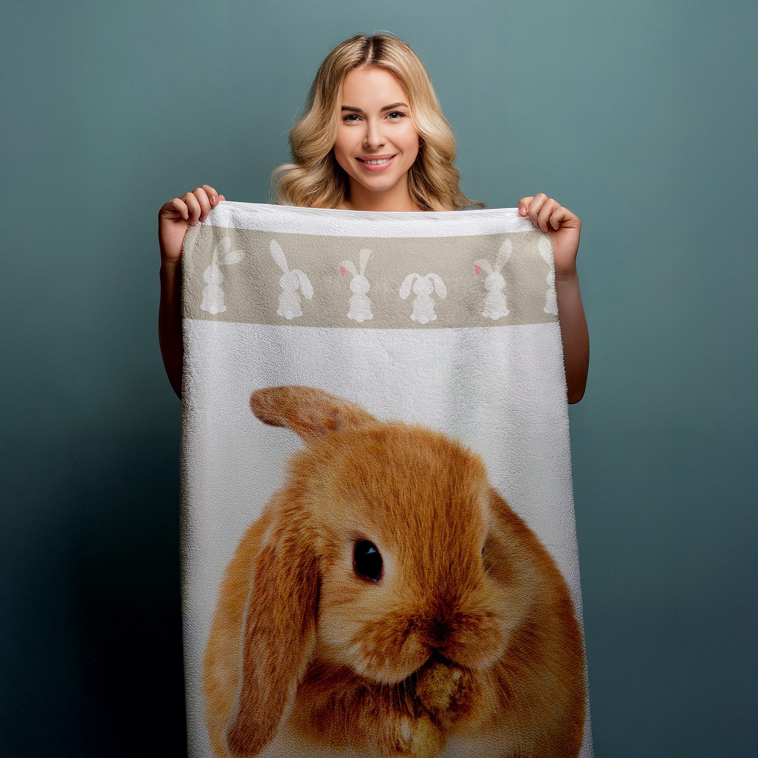 Jerry Fabrics Handtücher Duschtuch Badetuch Strandtuch mit Hase Kaninchen 7 günstig online kaufen