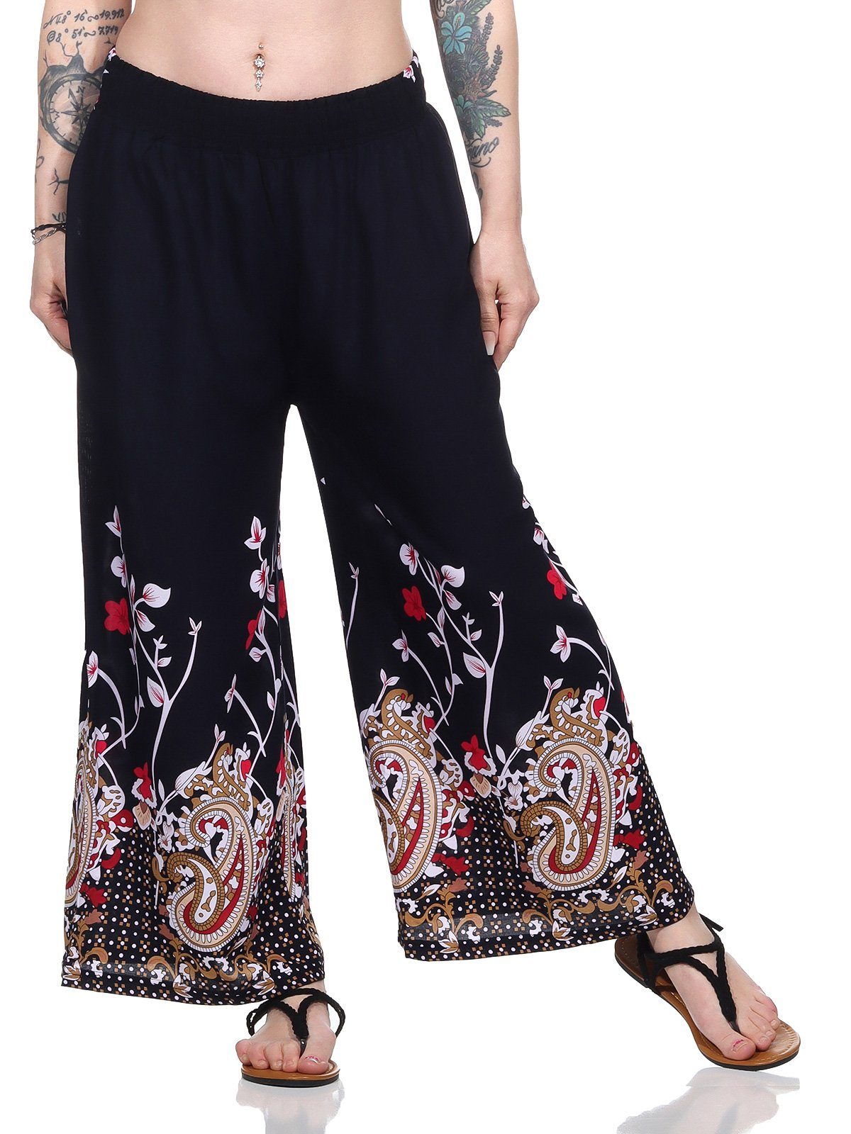 Aurela Damenmode Culotte Sommerhose leichte Marlene günstig online kaufen