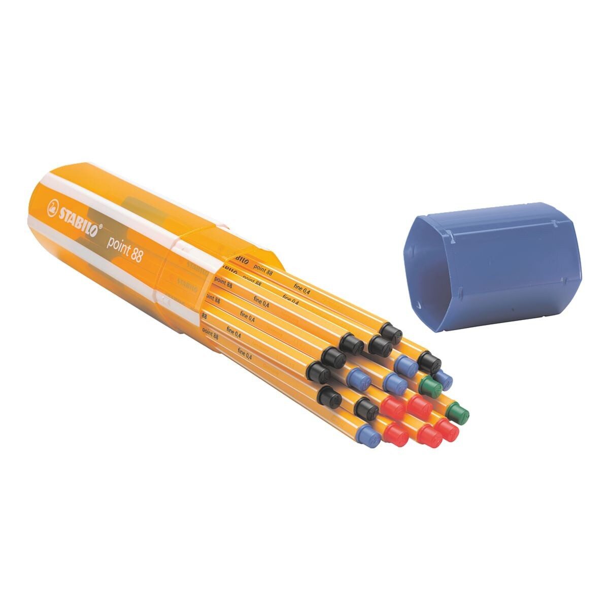 STABILO Fineliner point 88® - Office, (20-tlg), mit wasserbasierter Tinte ohne Metallanteile