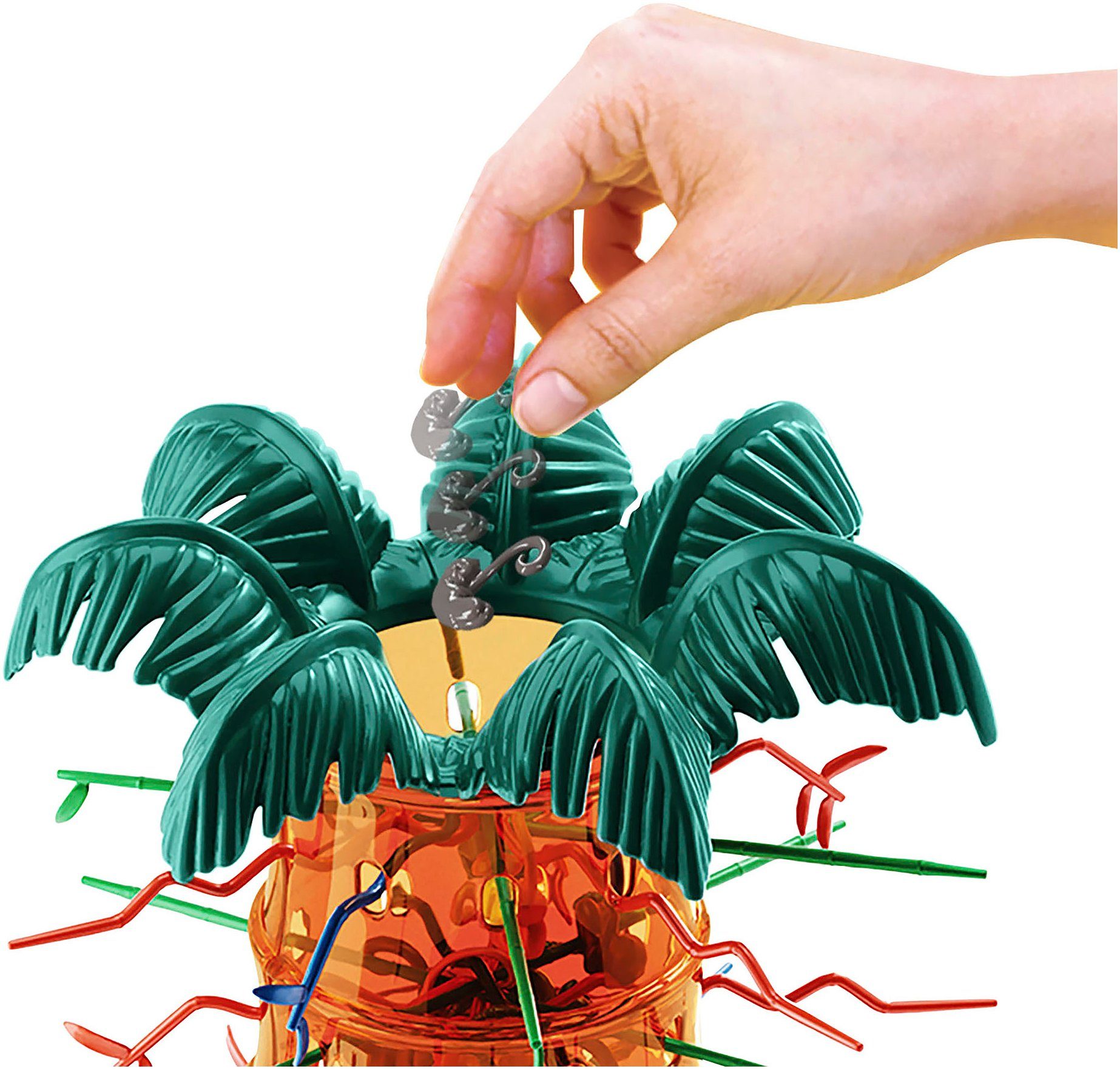 Mattel games Spiel S.O.S. Affenalarm Schaukelpalmen-Party, Kinderspiel