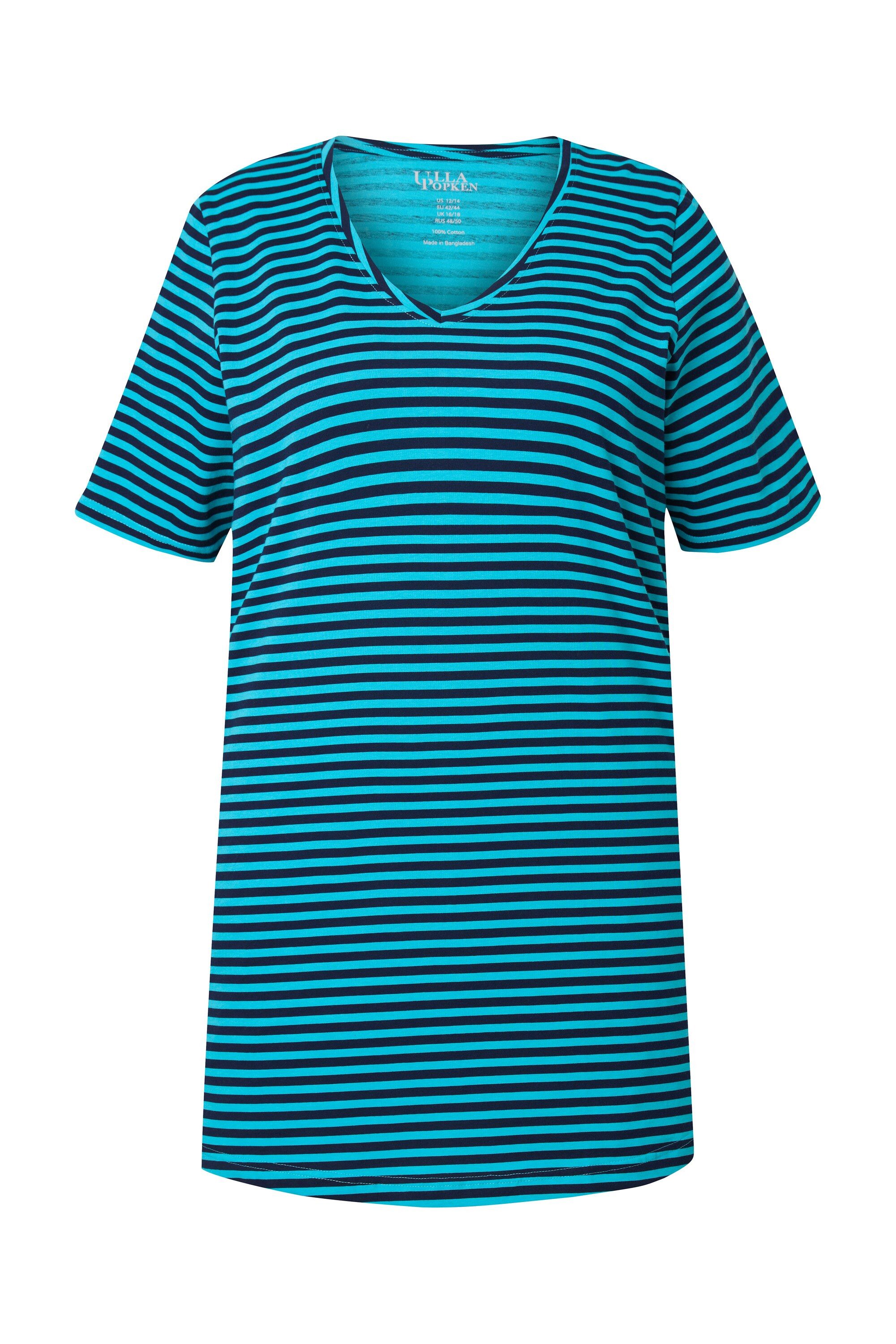 Ulla Popken Longshirt Longshirt Streifen A-Linie günstig online kaufen