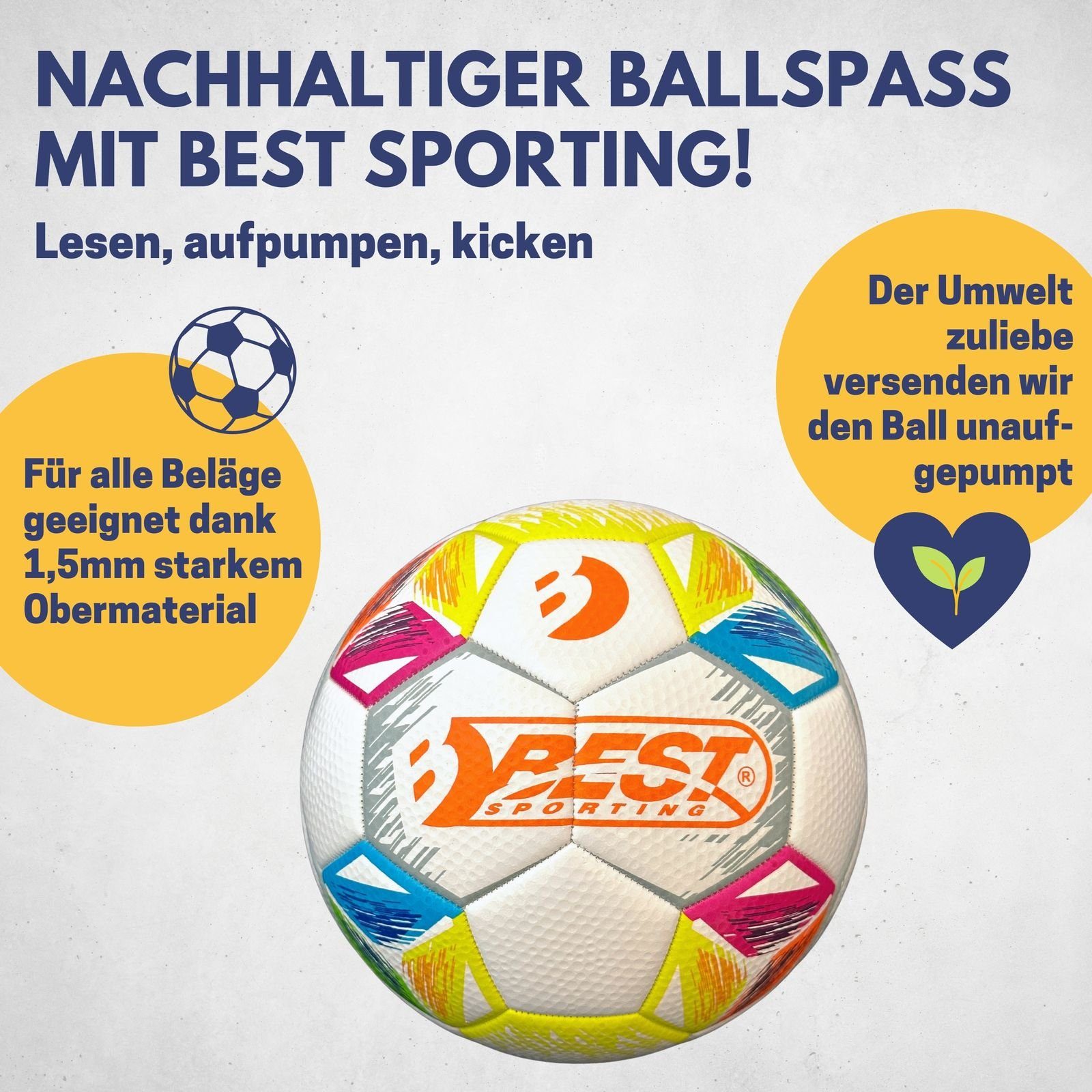 Best Sporting Spielball Fußball "SPIRIT"
