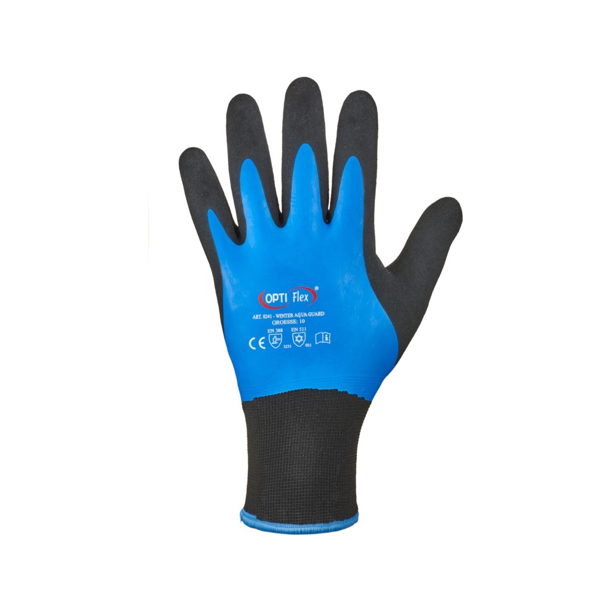 Feldtmann Universal Handschuhe Winter Aqua Guard Gr.9 schwarz/blau EN 388,EN 511 PSA II OP