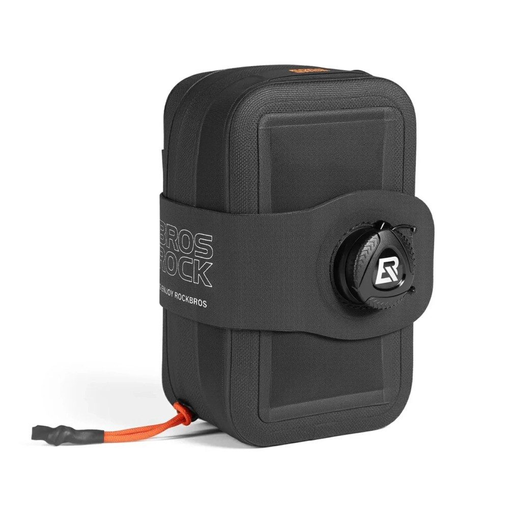 ROCKBROS Fahrradtasche Rockbros AS-150 wasserdichte Satteltasche mit Flaschenhalter – Schwarz