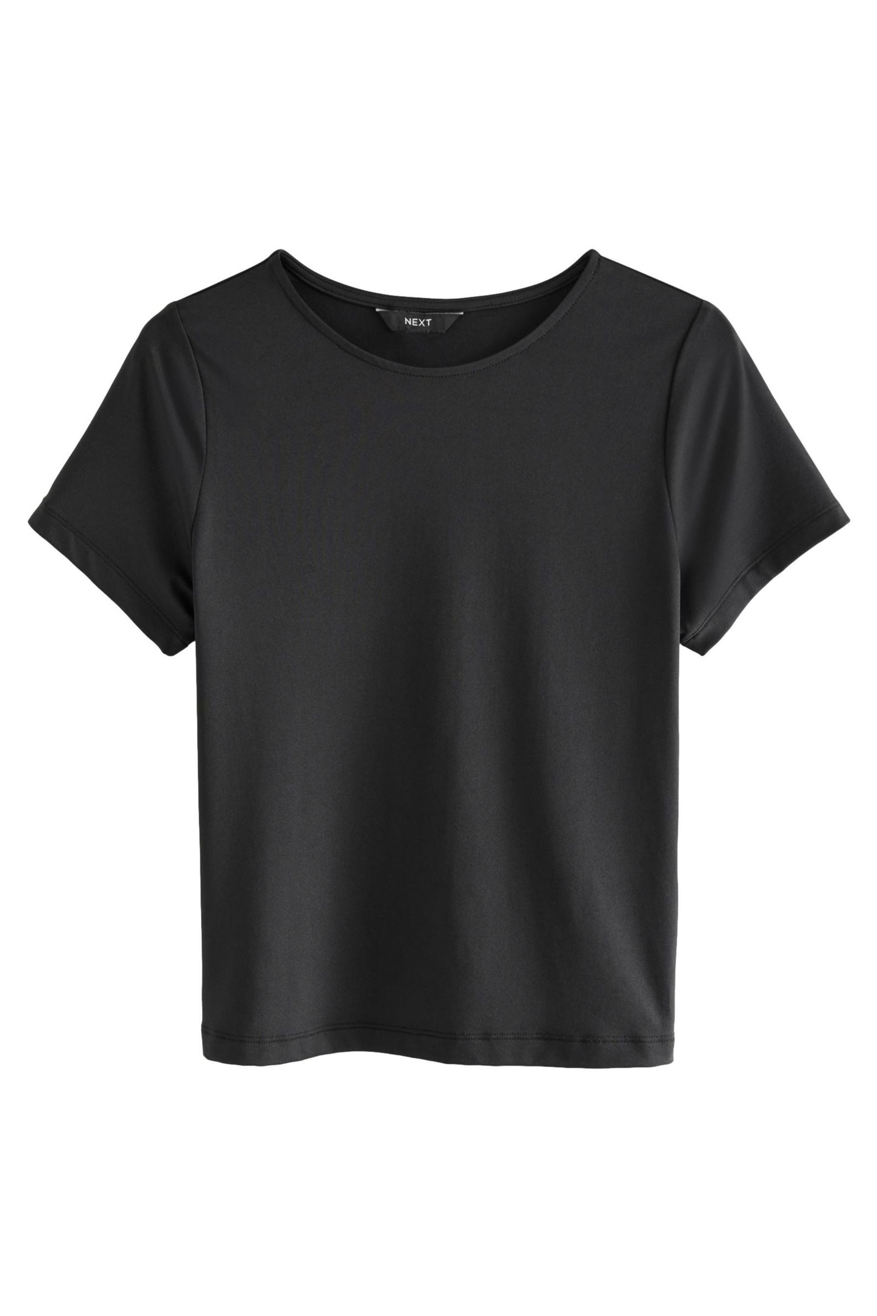 T-Shirt Weiches Slim Fit Kurzarm-T-Shirt, Kurzgröße