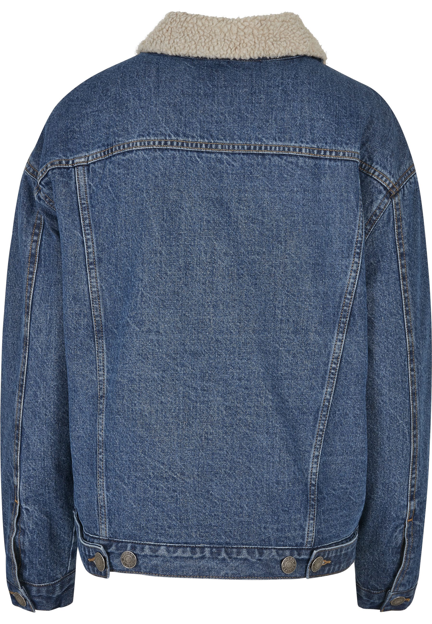 URBAN CLASSICS Jeansjacke Urban Classics Damen Ladies Oversized Sherpa Deni günstig online kaufen