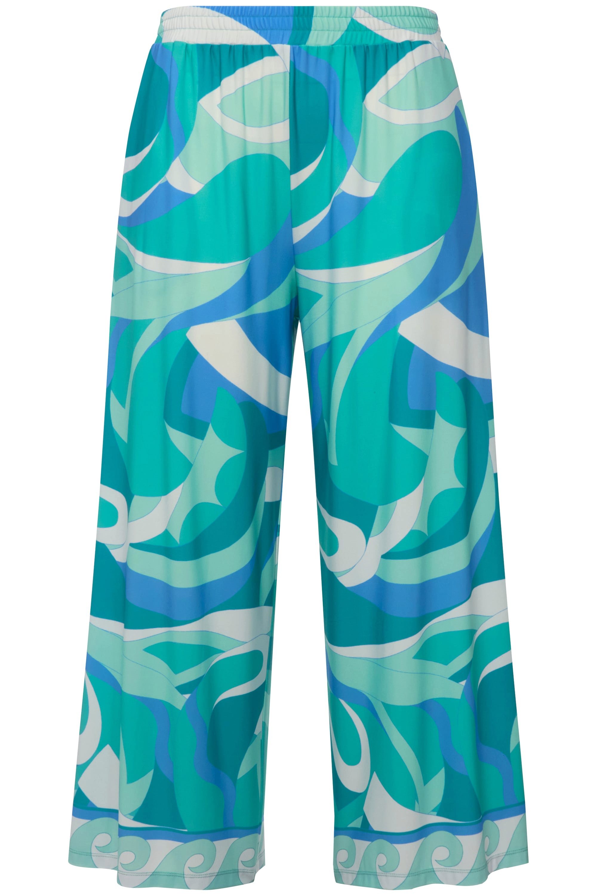 Ulla Popken Funktionshose Jersey-Culotte wadenlang weites günstig online kaufen