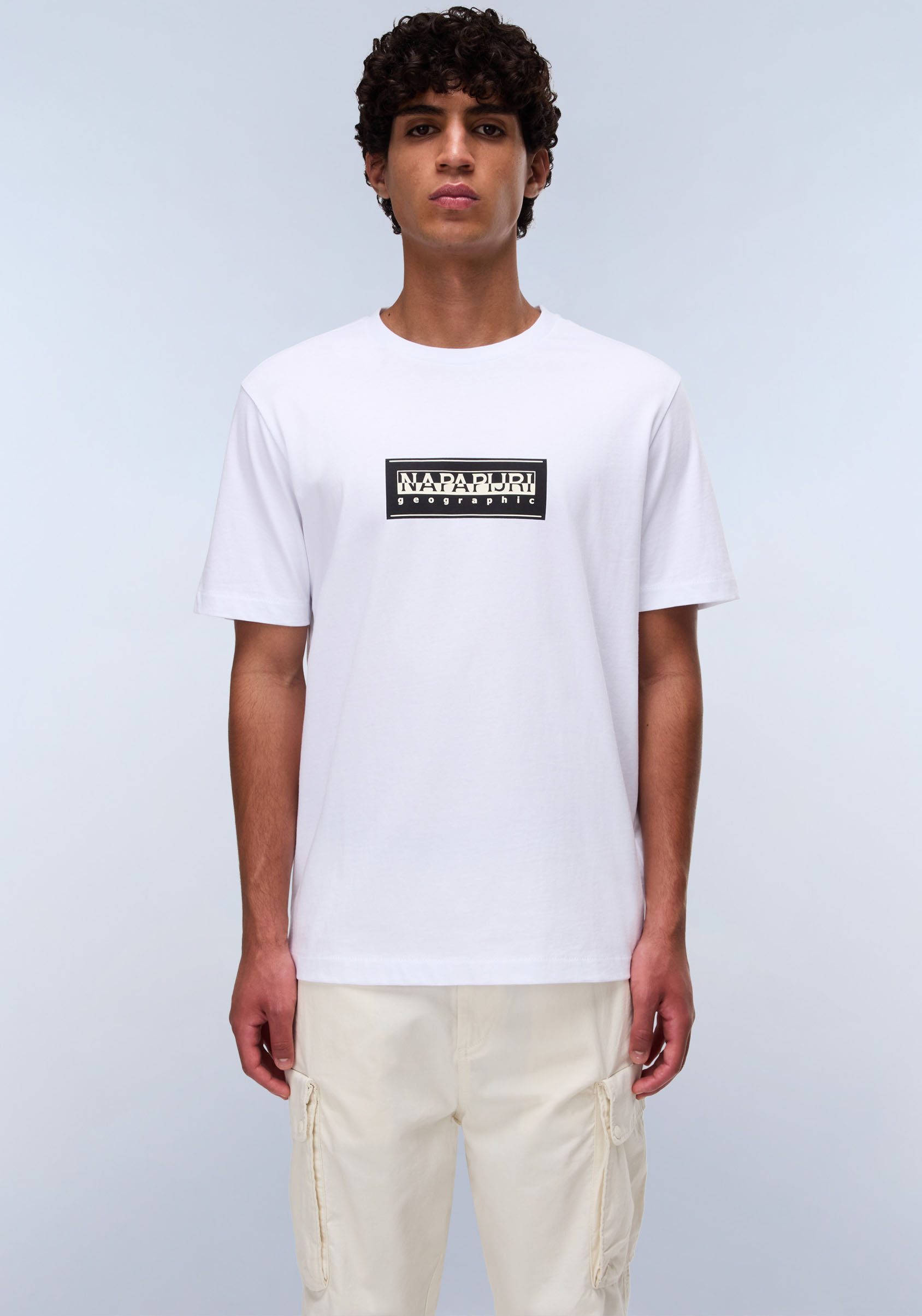 Napapijri T-Shirt S-BOX LOGO mit Silikonprint günstig online kaufen