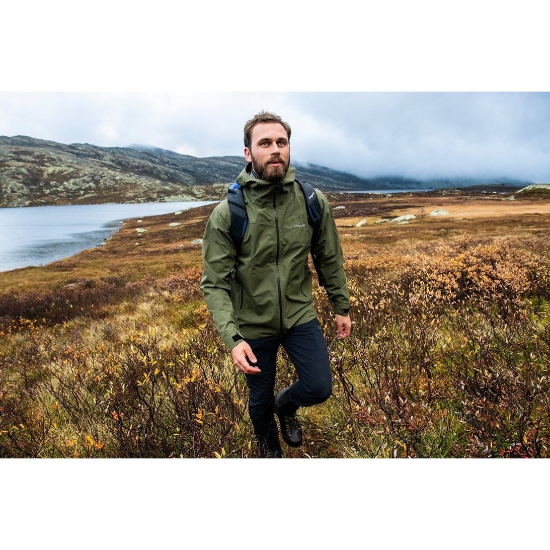 Bergans Softshelljacke Regenjacke Essentials 2.5L Shell (Regenjacke, wasserdicht, winddicht)