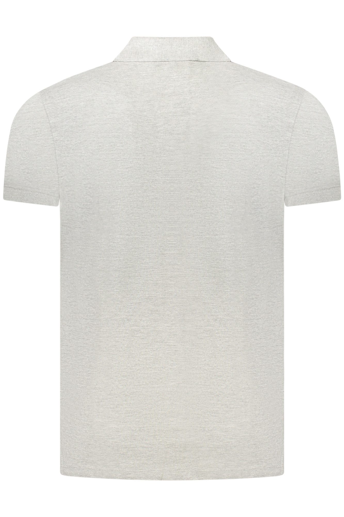 Cavalli Class Poloshirt Herren Kurzarm-Polohemd in Grau mit Stickerei und