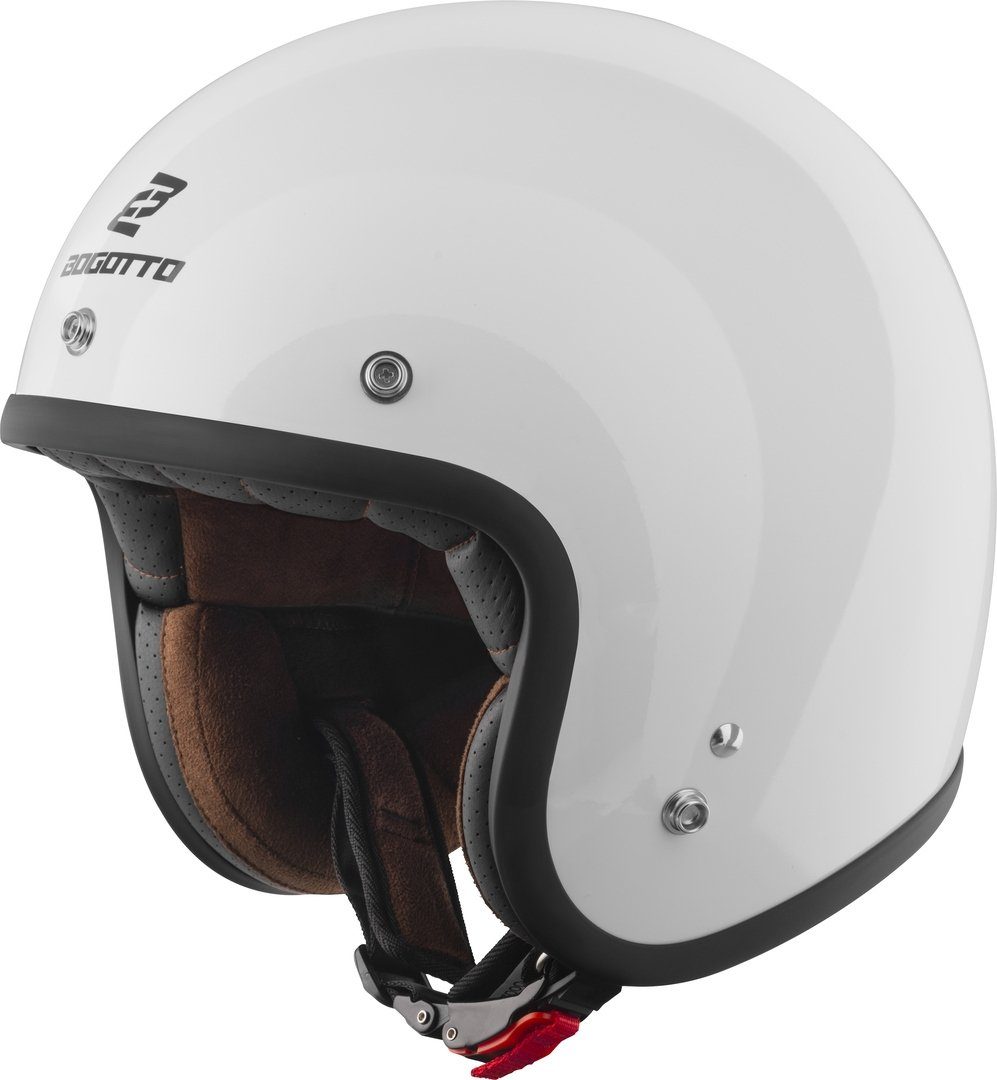 Bogotto Motorradhelm H541 Solid Jethelm, Ratschenverschluss, ECE 22.06